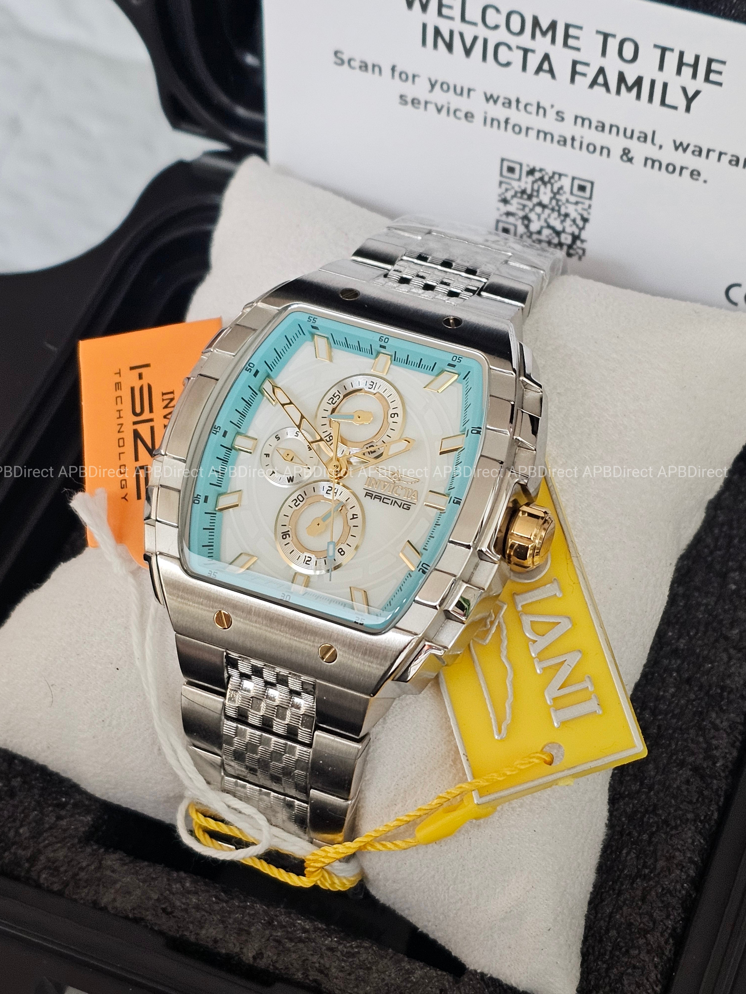 Invicta - S1 Rally Exclusive - Blue White Mother-of-Pearl Multi Dial Mens Watch