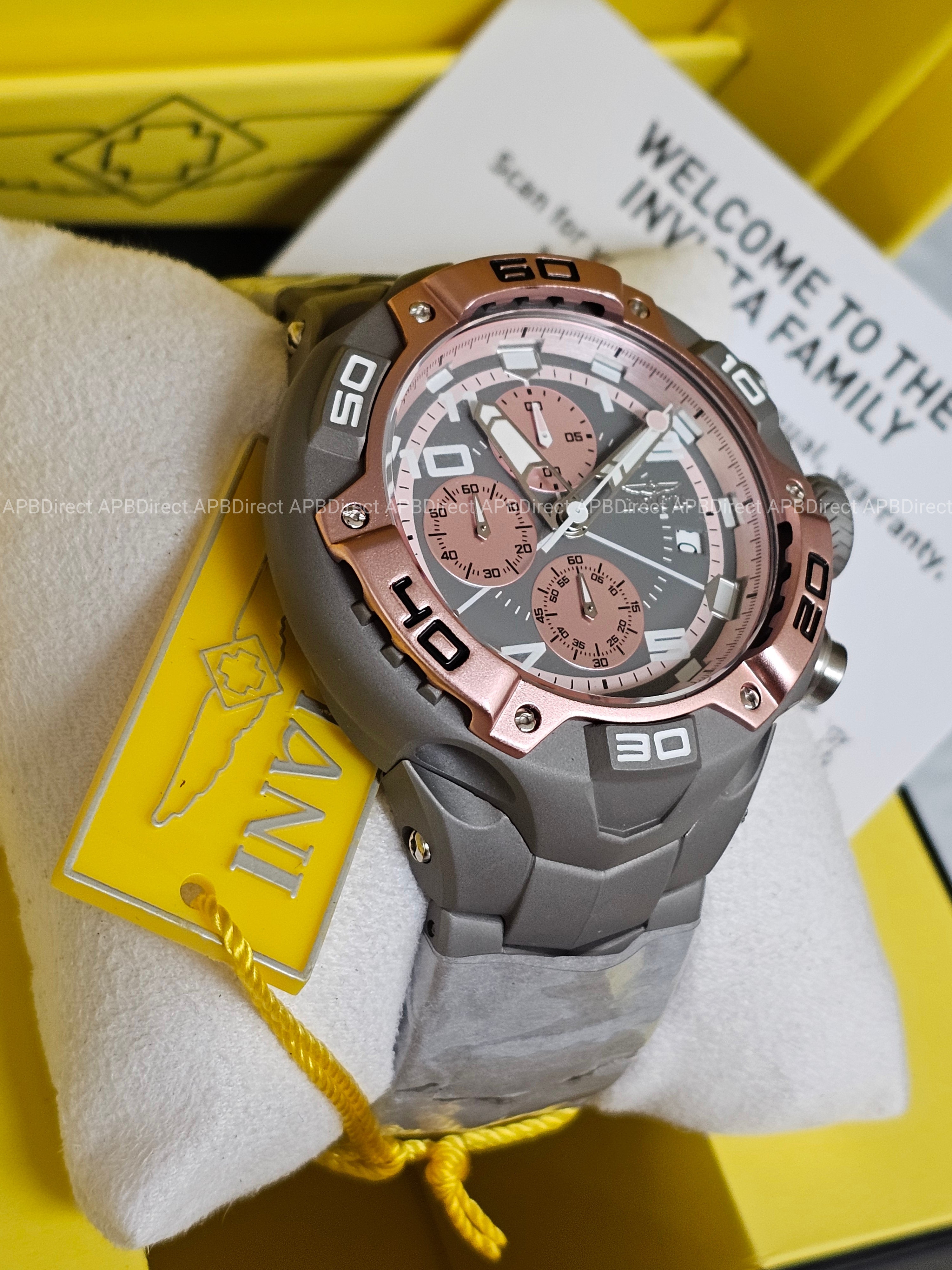 Invicta - Speedway ELITE Shot-Blasted Finish Case & Bracelet Chronograph watch