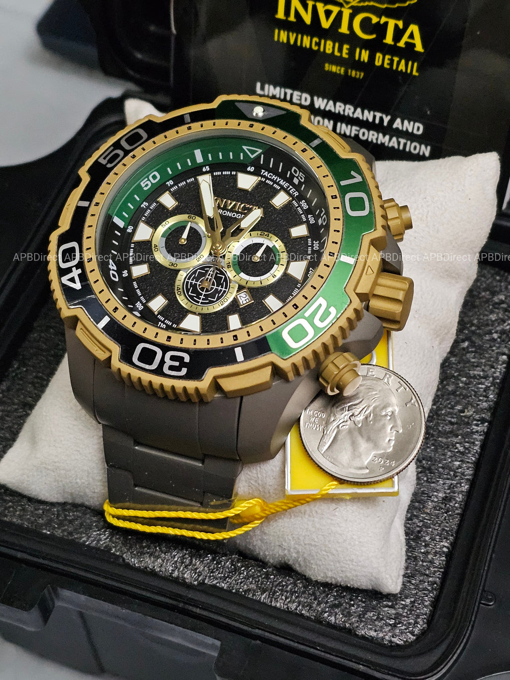 Invicta - Full TITANIUM 65mm Case & Bracelet - TI-22 Chronograph - Mens watch