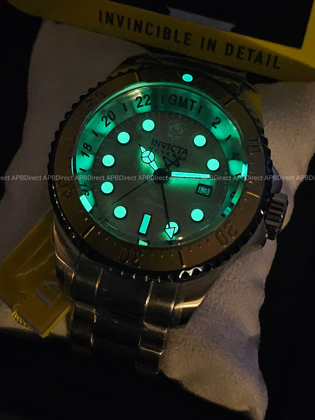 Invicta - Swiss 515.24h  HYDROMAX  GMT 1000m WR Pro DIVER Blue Khaki mens watch