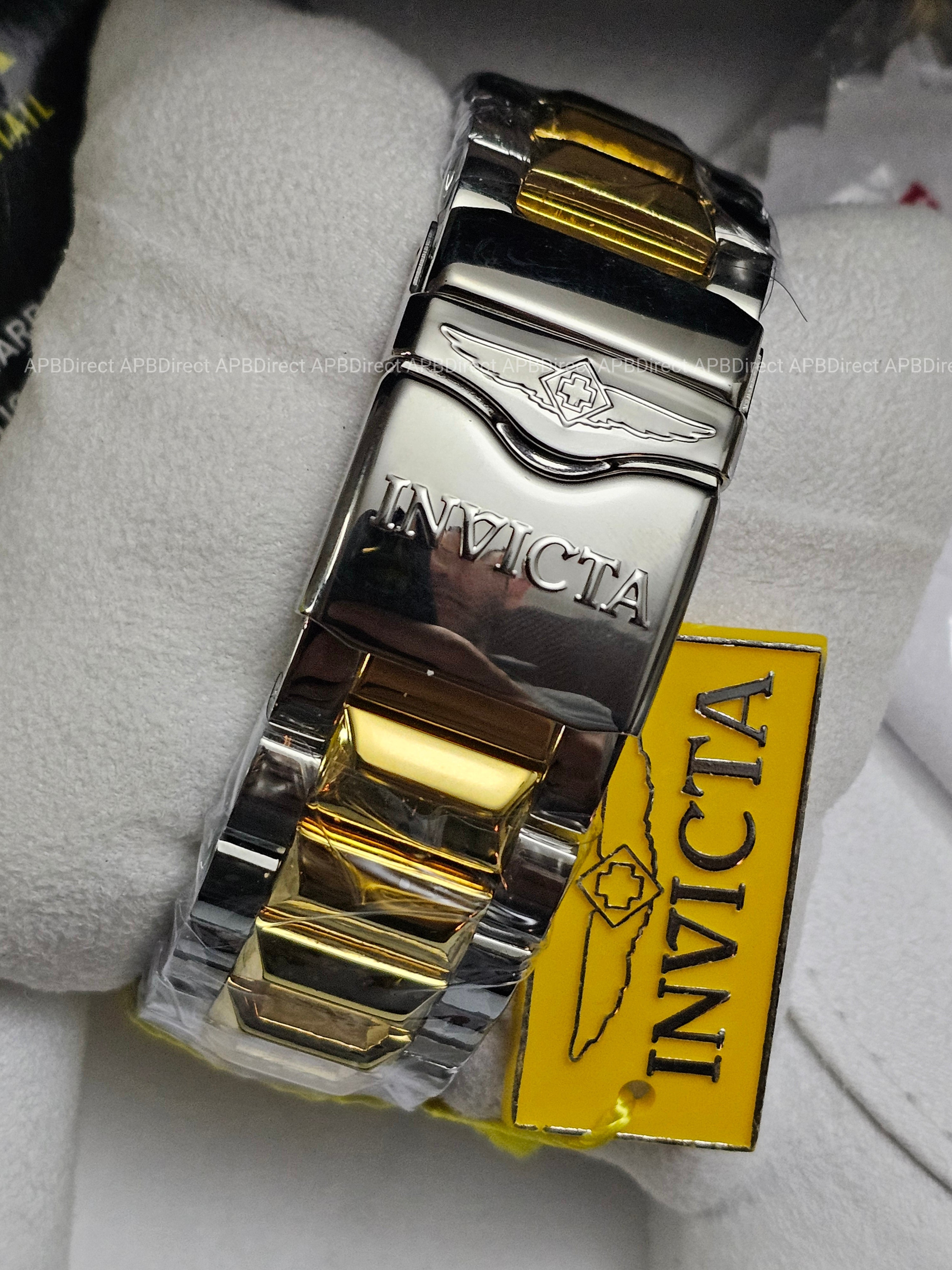 Invicta - EXCURSION - Gold Plated Platinum MOP Dial - Swiss Made - mens watch