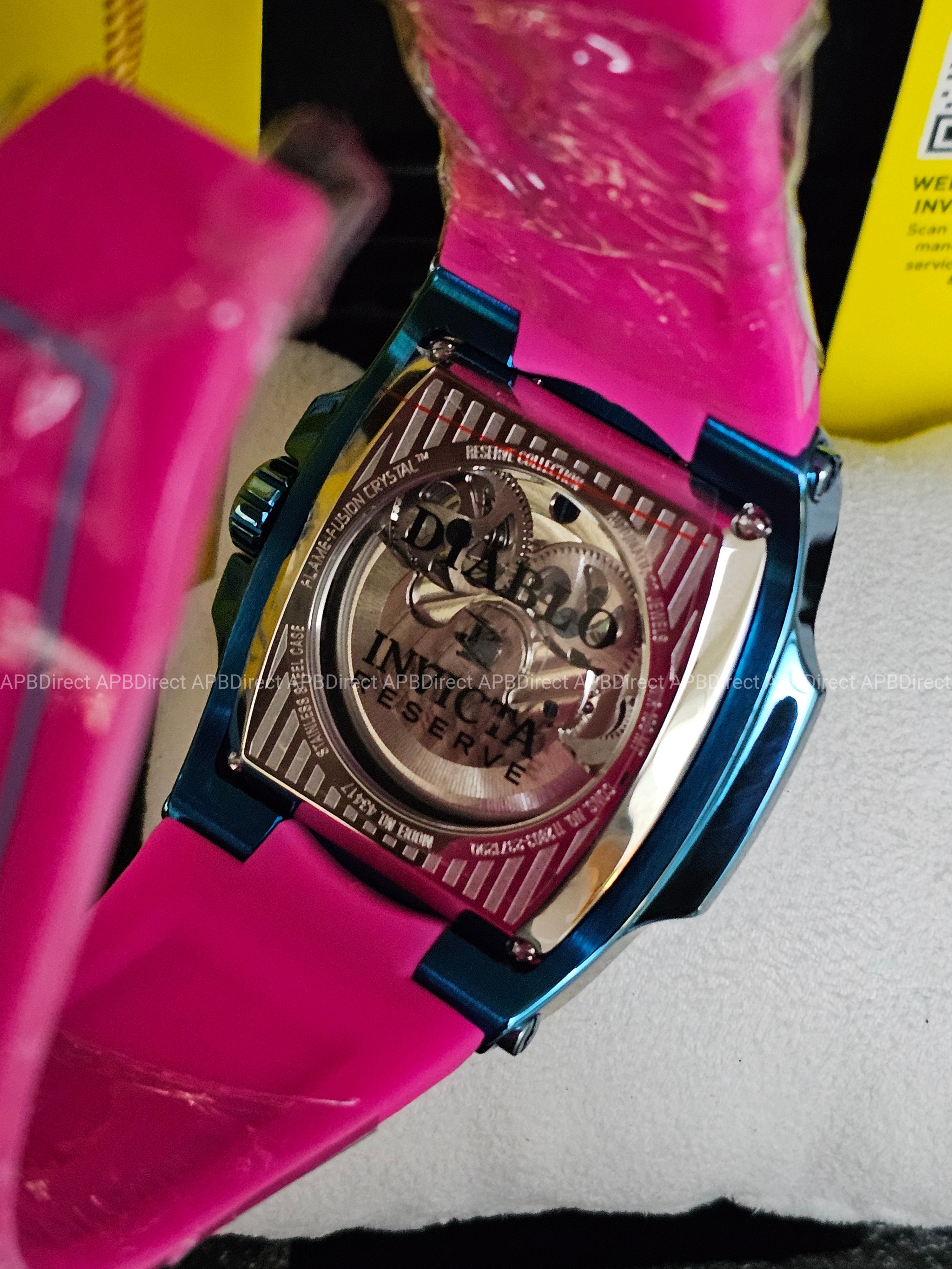 Invicta  S1 Rally – DIABLO – Dual Time Automatic Ice 🧊 Blue Reserve Mens Watch