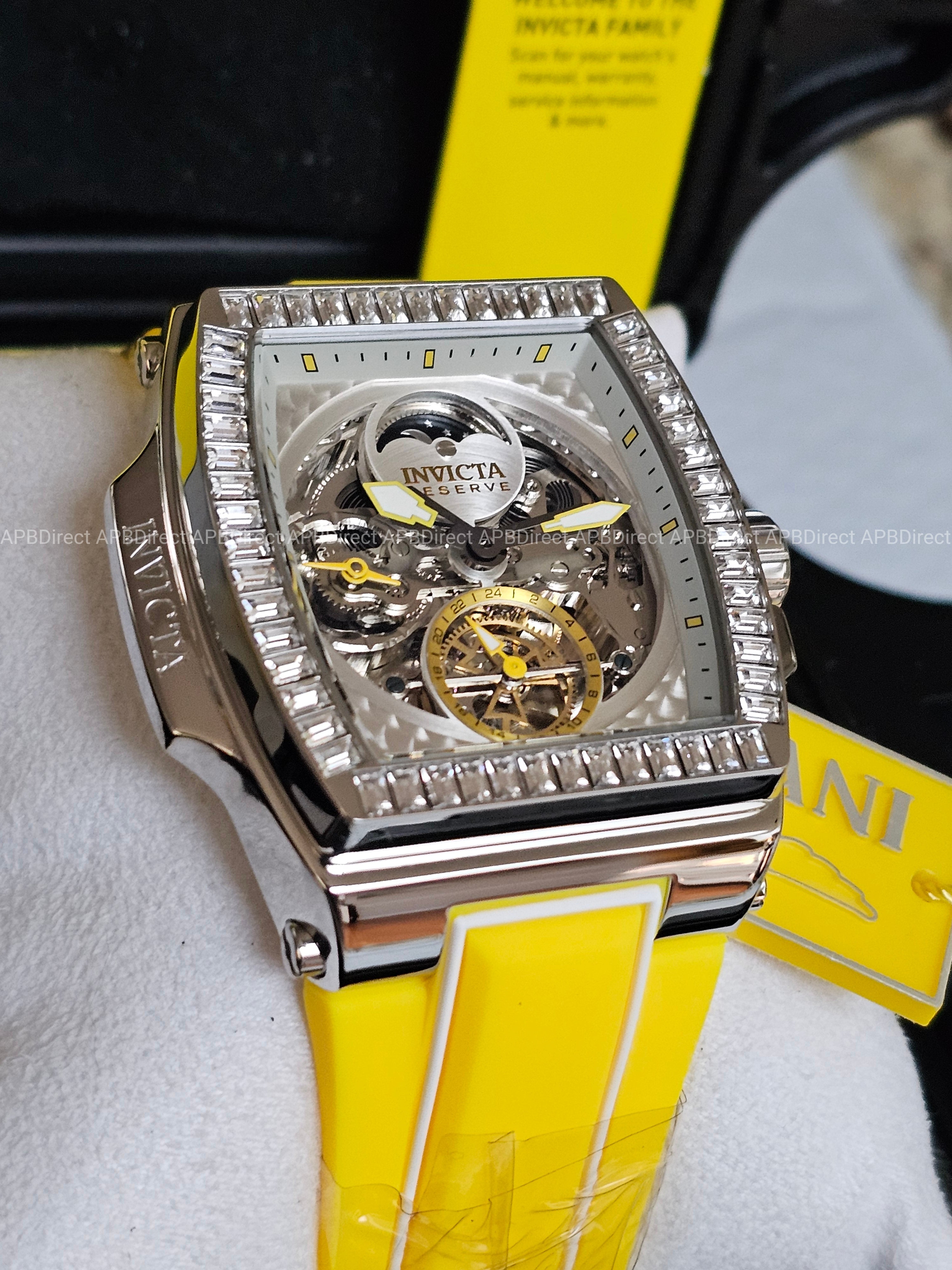 Invicta – S1 Rally – DIABLO – Dual Time Automatic - Yellow - Reserve Mens Watch
