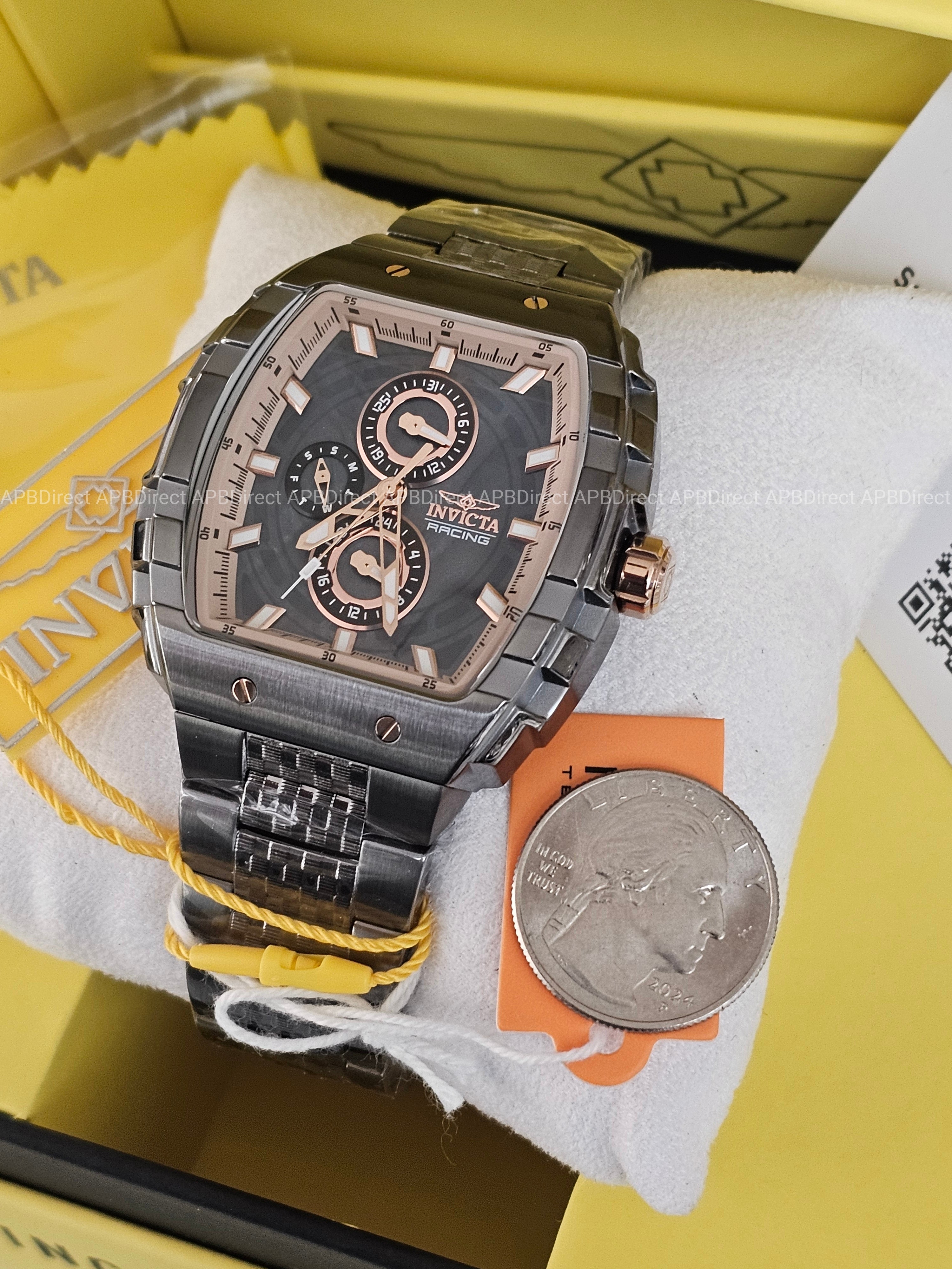 Invicta - S1 Rally - Gunmetal / Rose Gold Multifunction Quartz Mens Watch