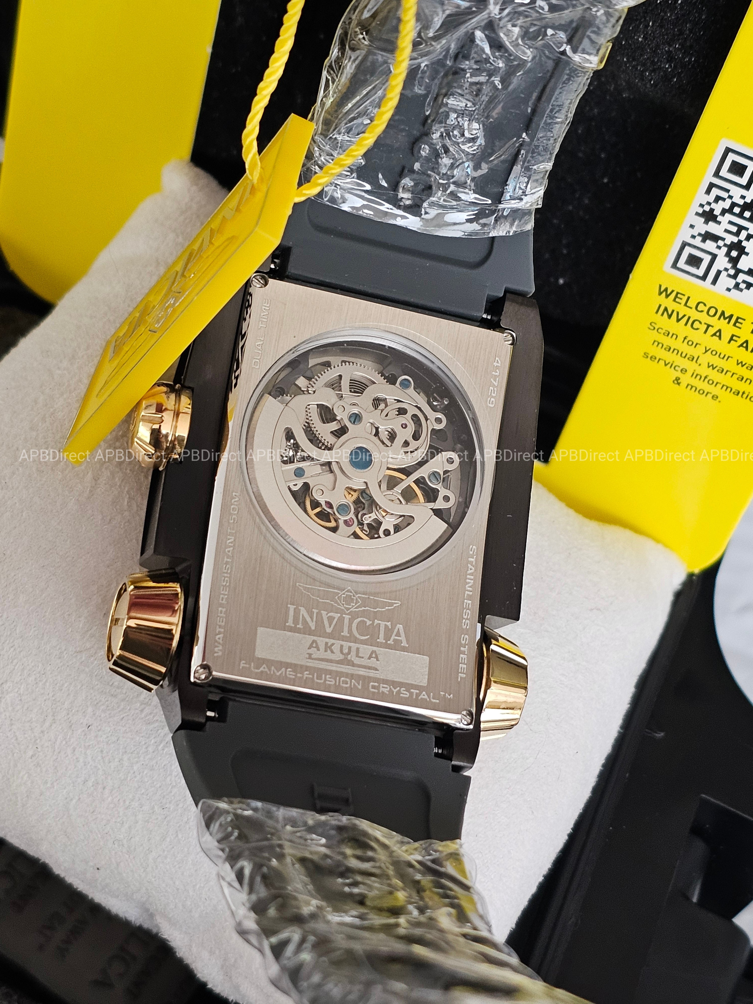 Invicta - AKULA - Automatic - Dual Time Skeleton Mechanical & Quartz mens watch