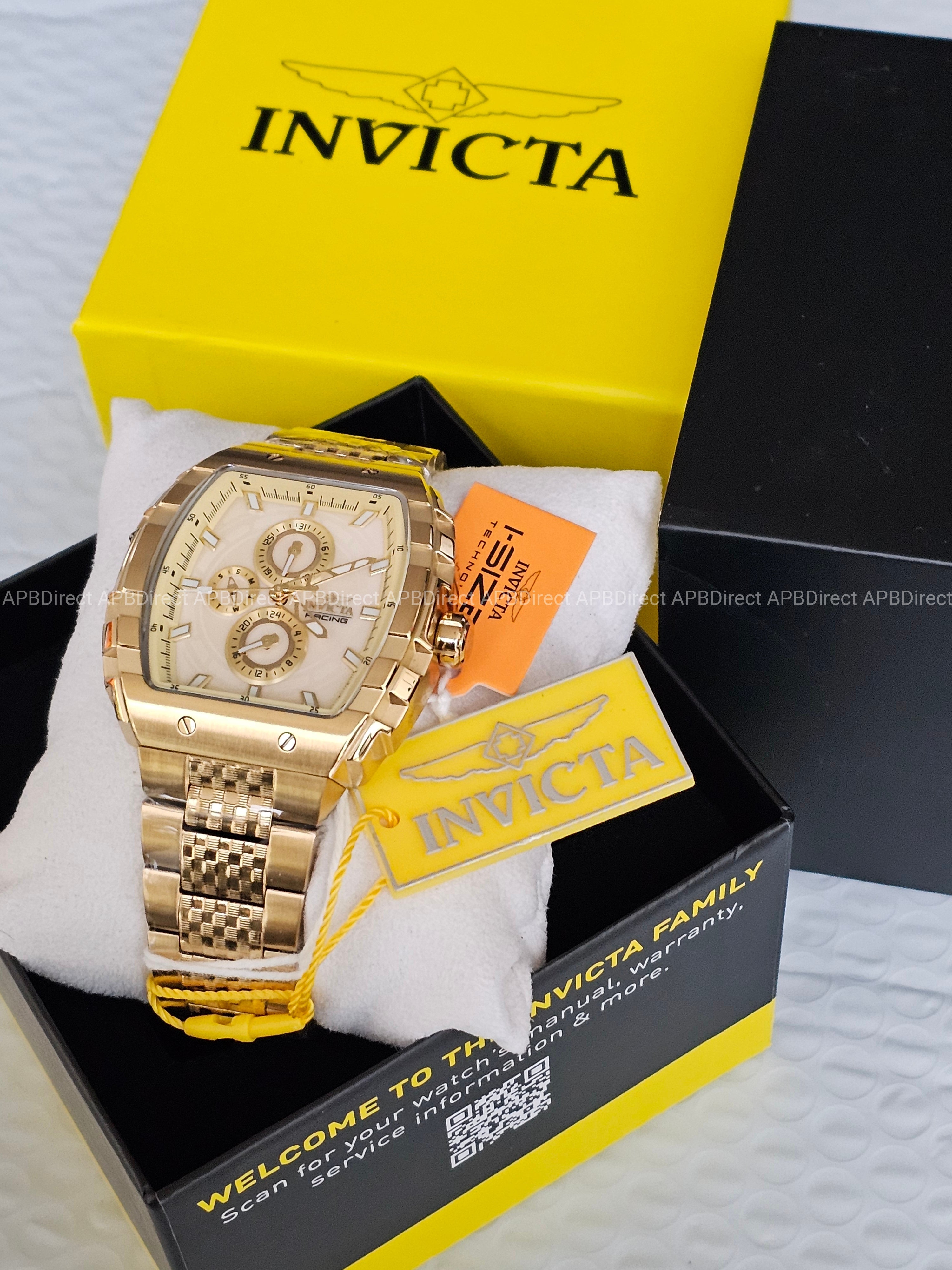 Invicta - S1 Rally - Gold Case & Bracelet Multifunction Quartz Mens Watch