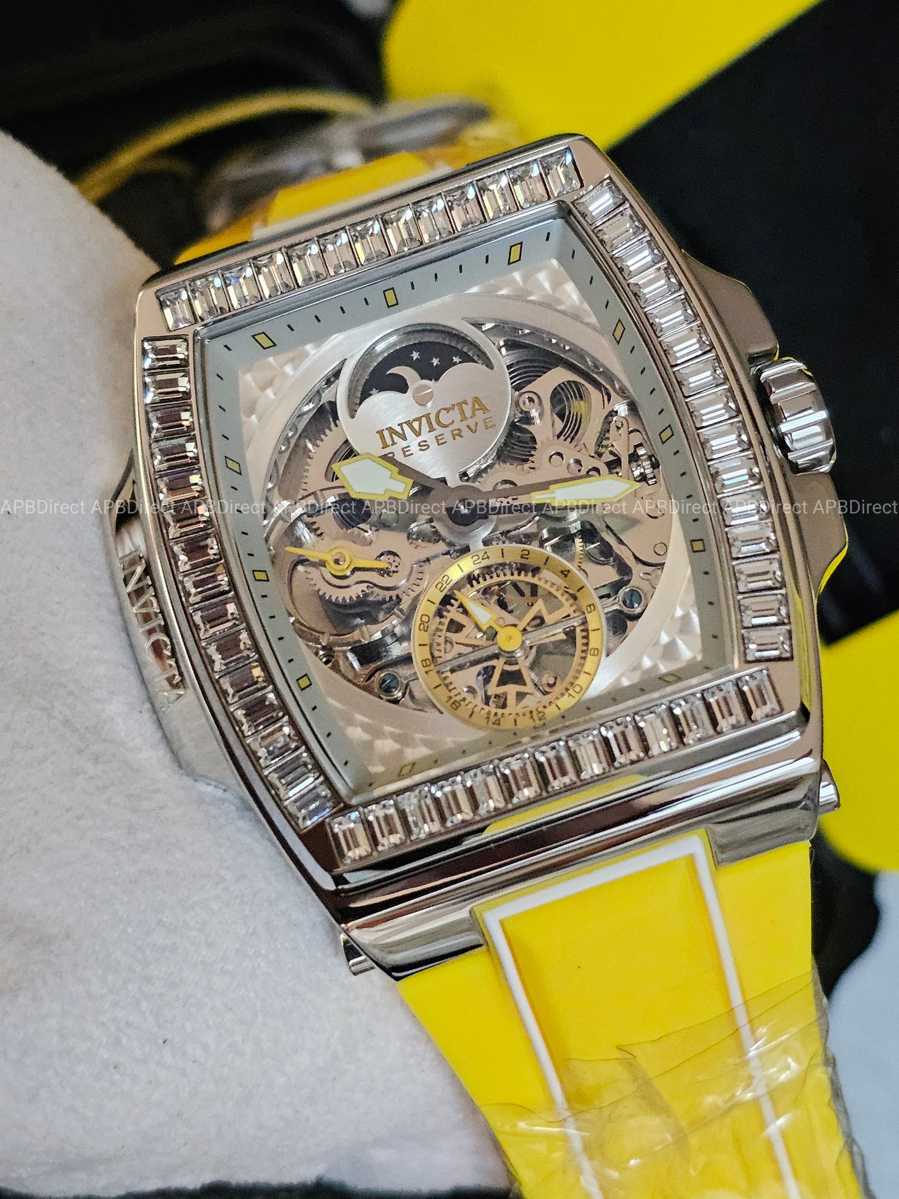 Invicta – S1 Rally – DIABLO – Dual Time Automatic - Yellow - Reserve Mens Watch