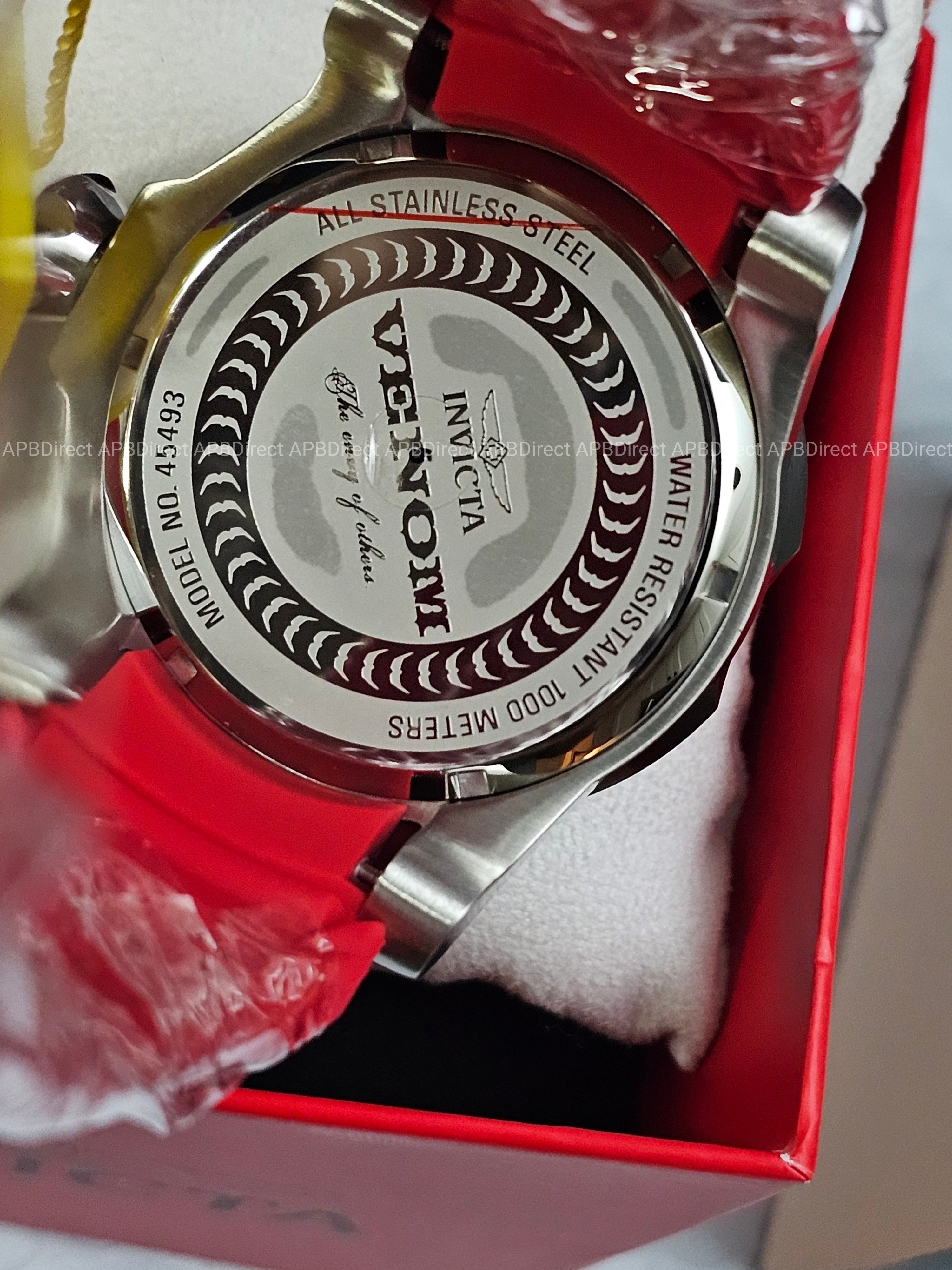 Invicta - VENOM - Sea DRAGON 💧  1000m WR Swiss 515 - RED / Black Mens watch