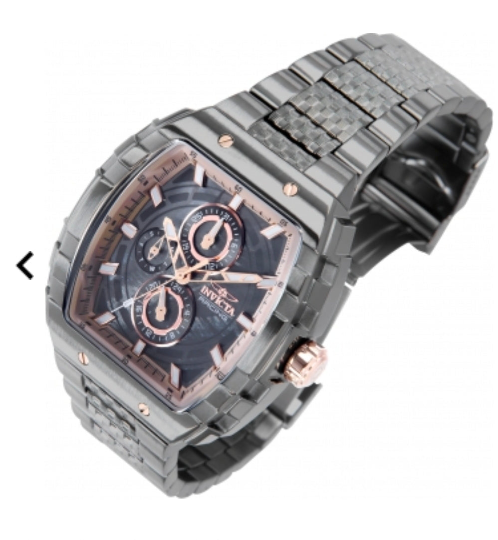 Invicta - S1 Rally - Gunmetal / Rose Gold Multifunction Quartz Mens Watch