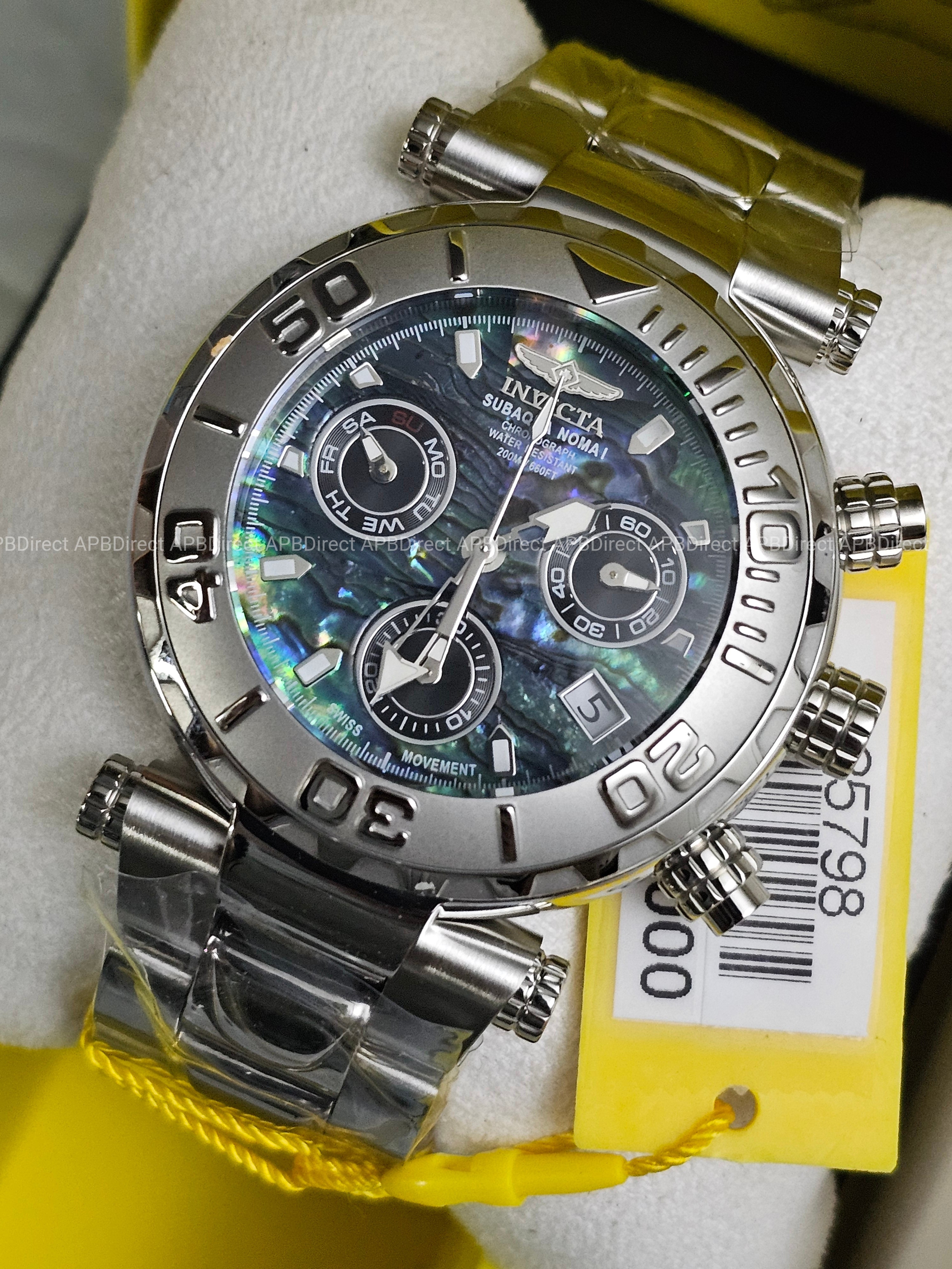 Invicta Subaqua Noma I - Swiss Z60 Limited Edition #905 Abalone Dial mens watch