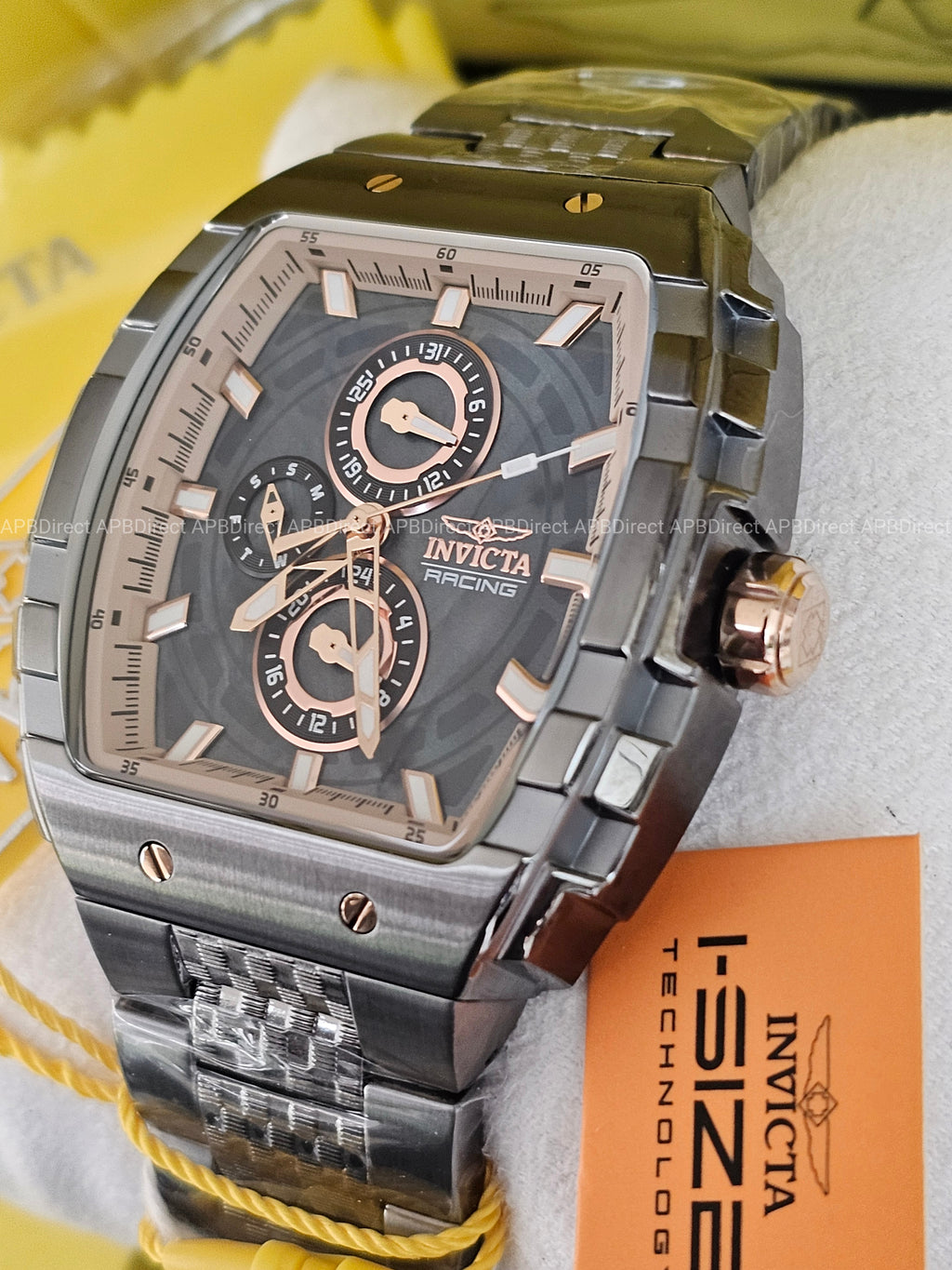 Invicta - S1 Rally - Gunmetal / Rose Gold Multifunction Quartz Mens Watch