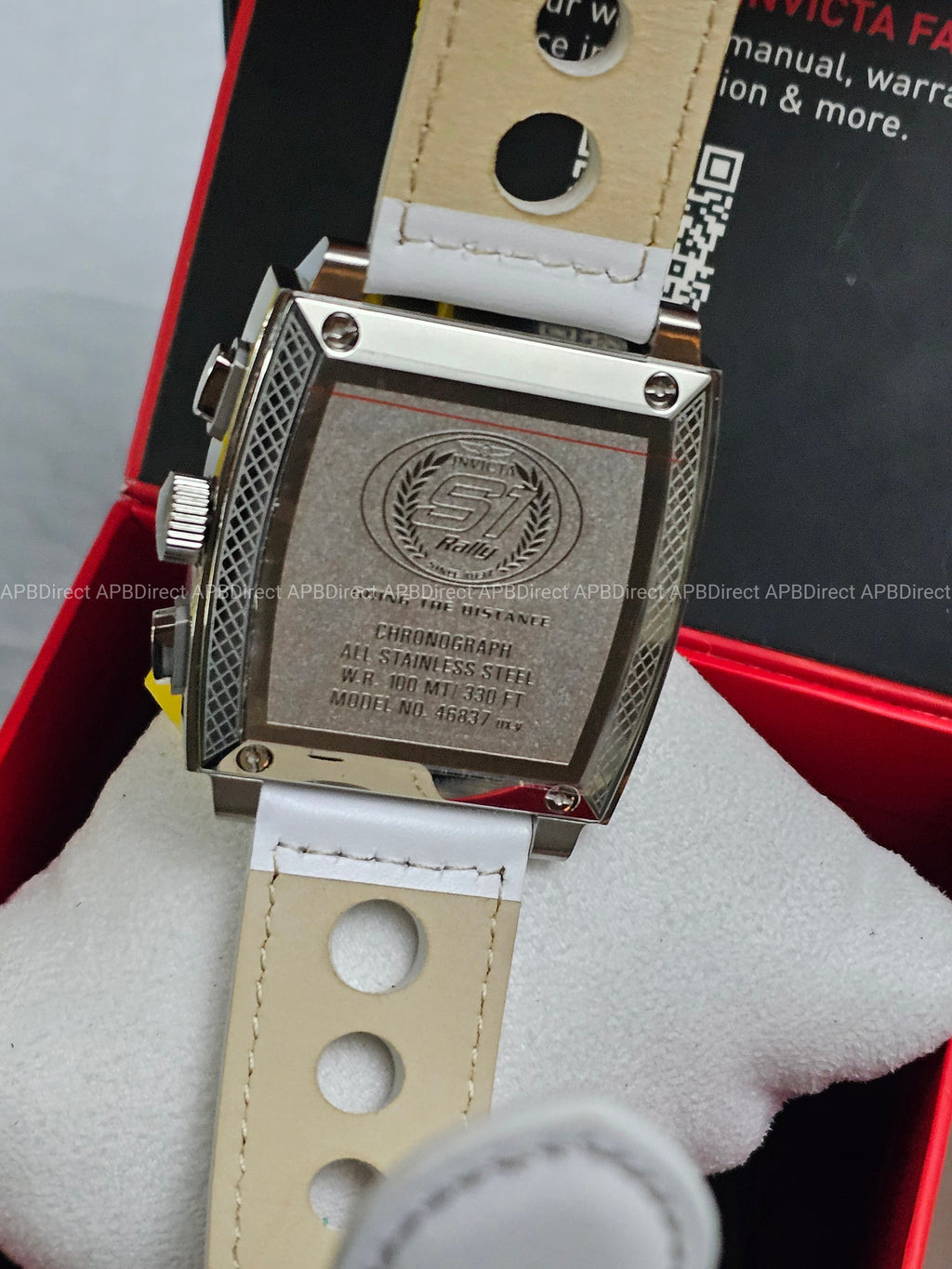 Invicta Racing - S1 Rally Chronograph - White Leather Strap - Mens Watch
