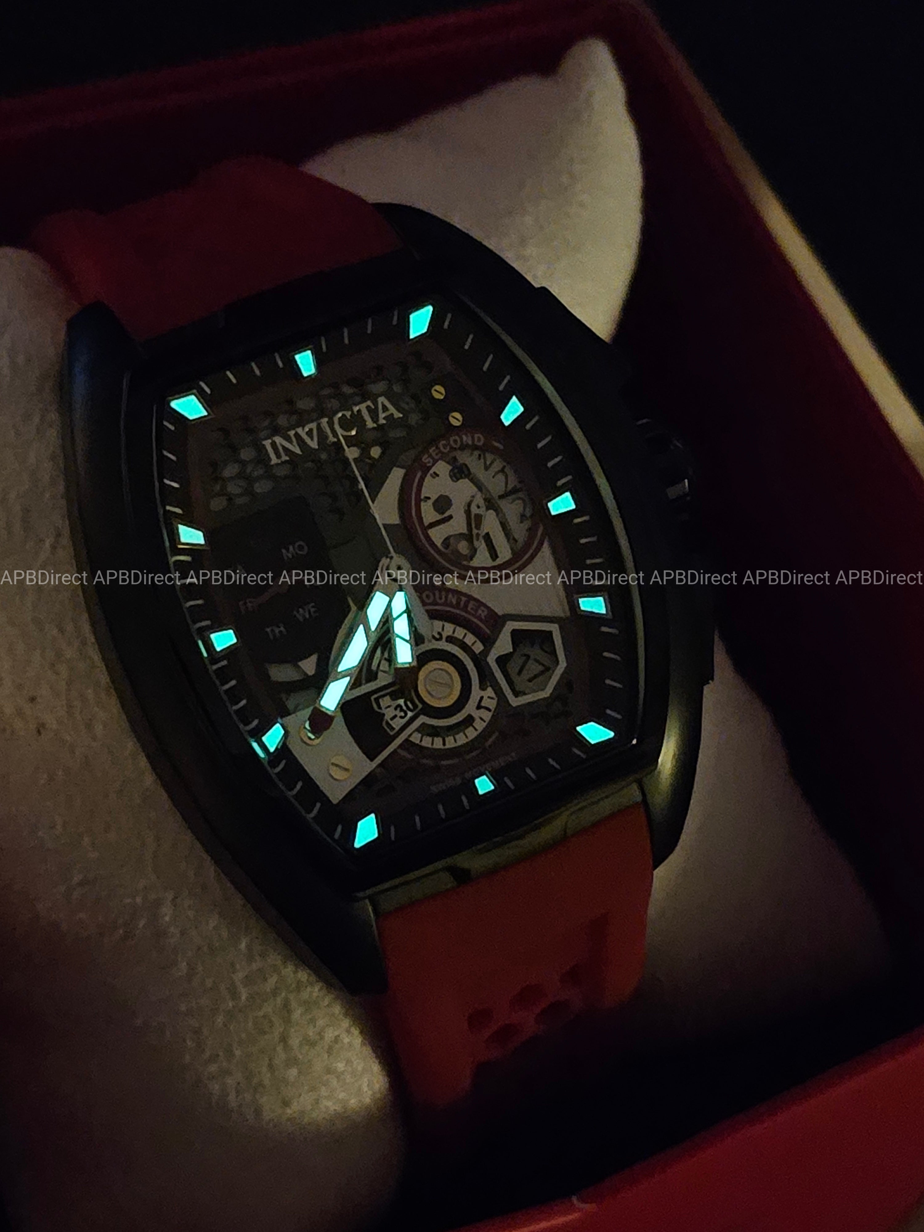 Invicta - Next Gen DIABLO - Swiss Z60 Chronograph RED / Black Layered mens watch