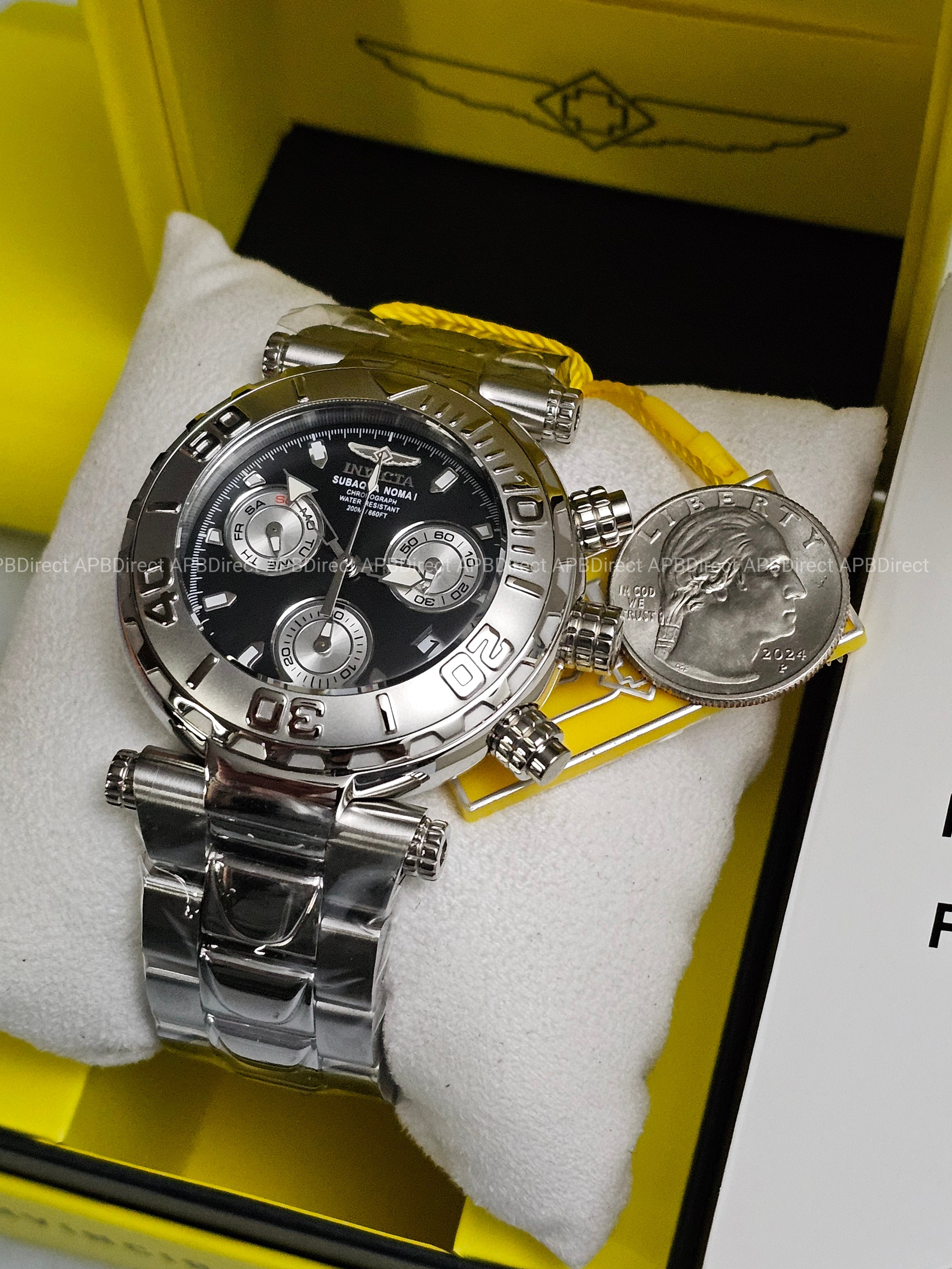 Invicta - Subaqua Noma I - Swiss Z60 Limited Edition #605 Silver BLK mens watch
