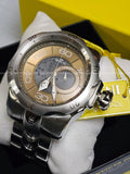 Invicta - VENOM - Partial Skeleton Gray & Khaki Dial 100m SS Bracelet mens watch