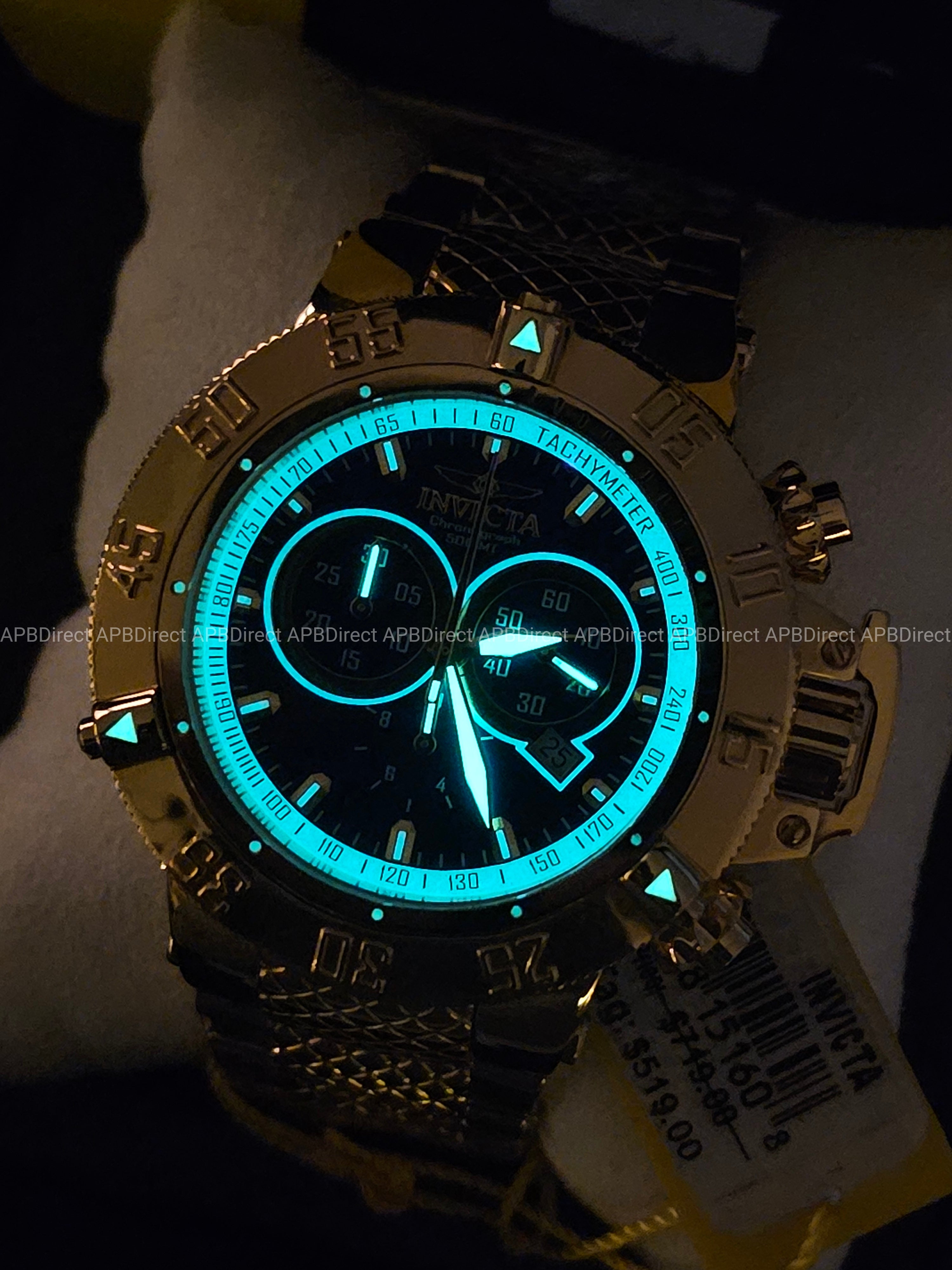 Invicta - GOLD Subaqua Noma III - Swiss  5040.D Chrono 500m💧Mirrored mens Watch
