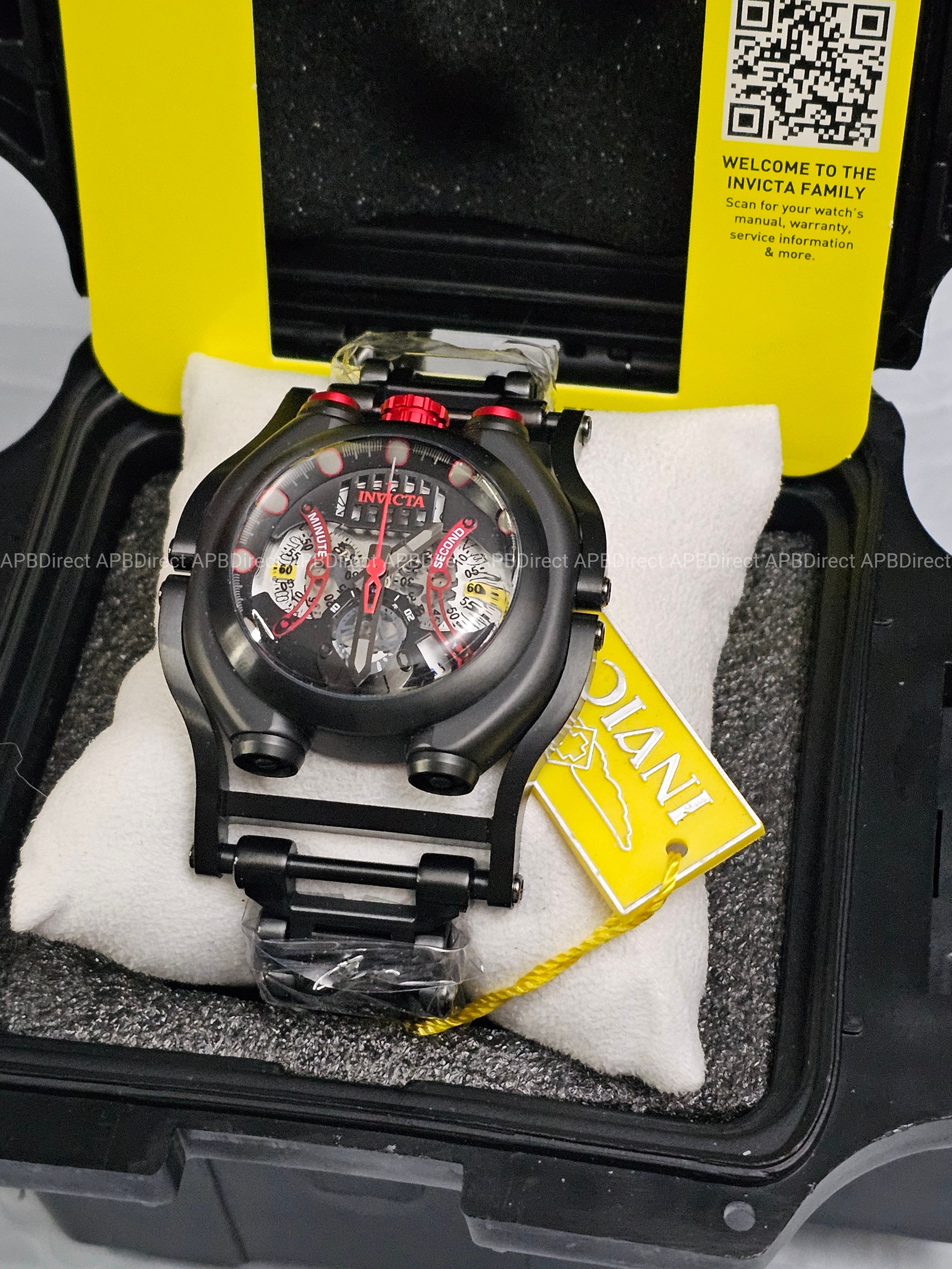 Invicta 🌊 SEA HUNTER - Hinged Case Spinning Dials - Chronograph mens watch