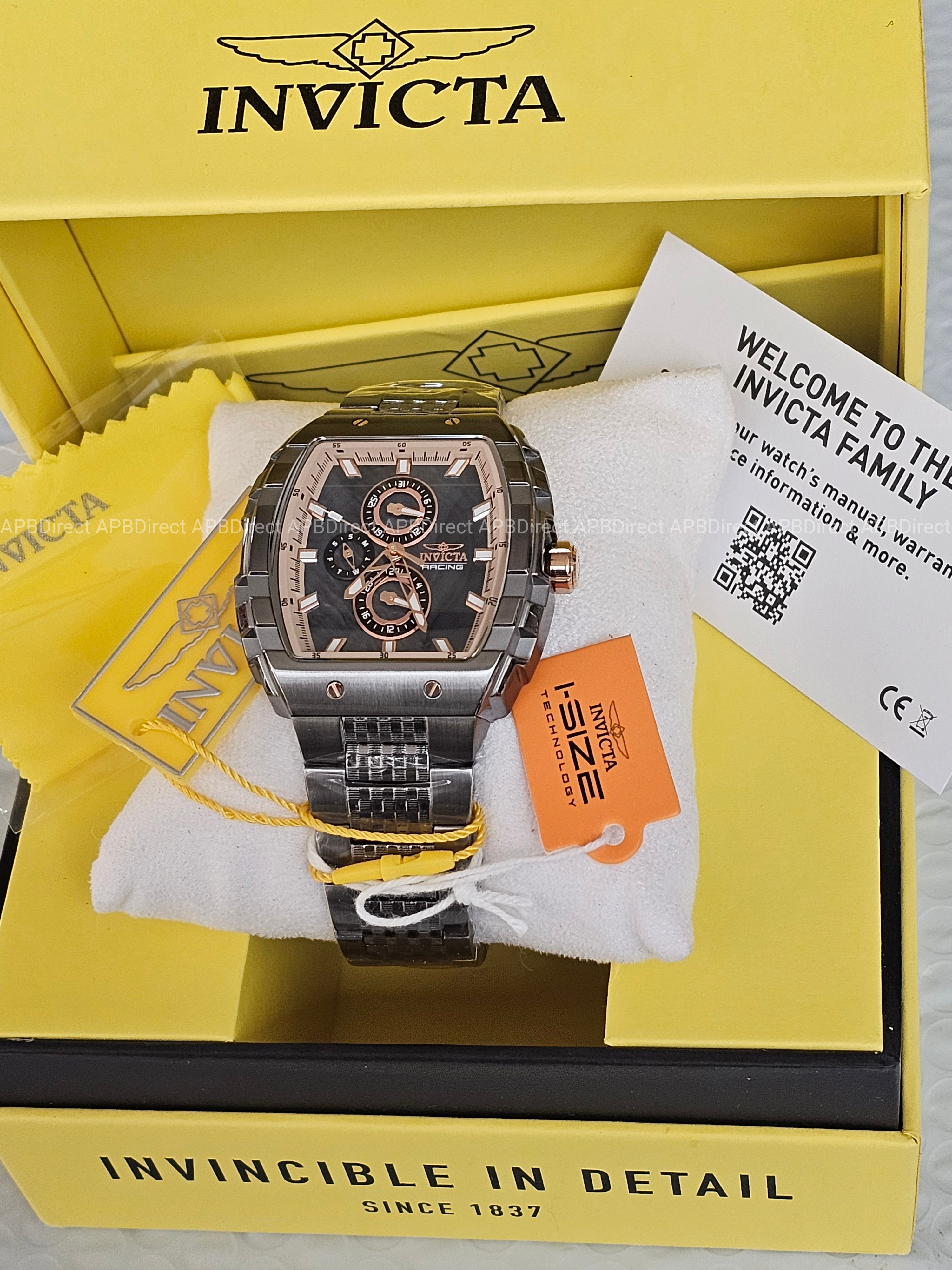 Invicta - S1 Rally - Gunmetal / Rose Gold Multifunction Quartz Mens Watch
