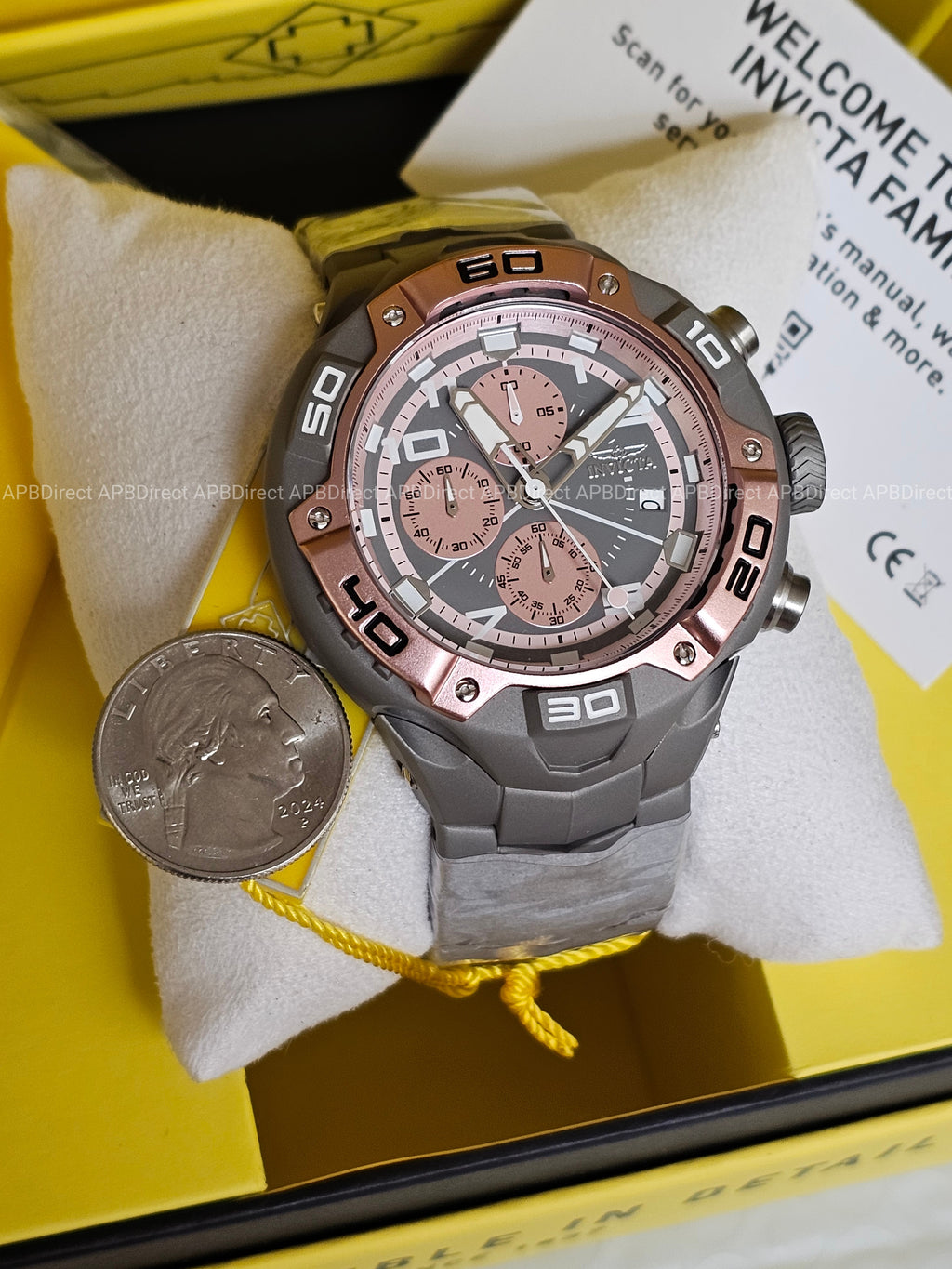 Invicta - Speedway ELITE Shot-Blasted Finish Case & Bracelet Chronograph watch