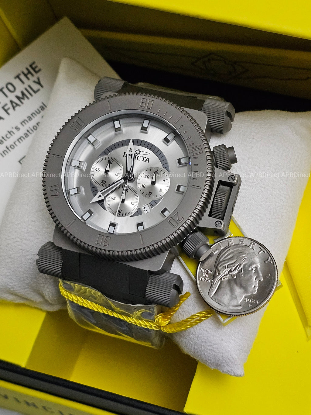 Invicta - Full TITANIUM - Case & Bracelet Coalition Forces Chrono - Mens watch