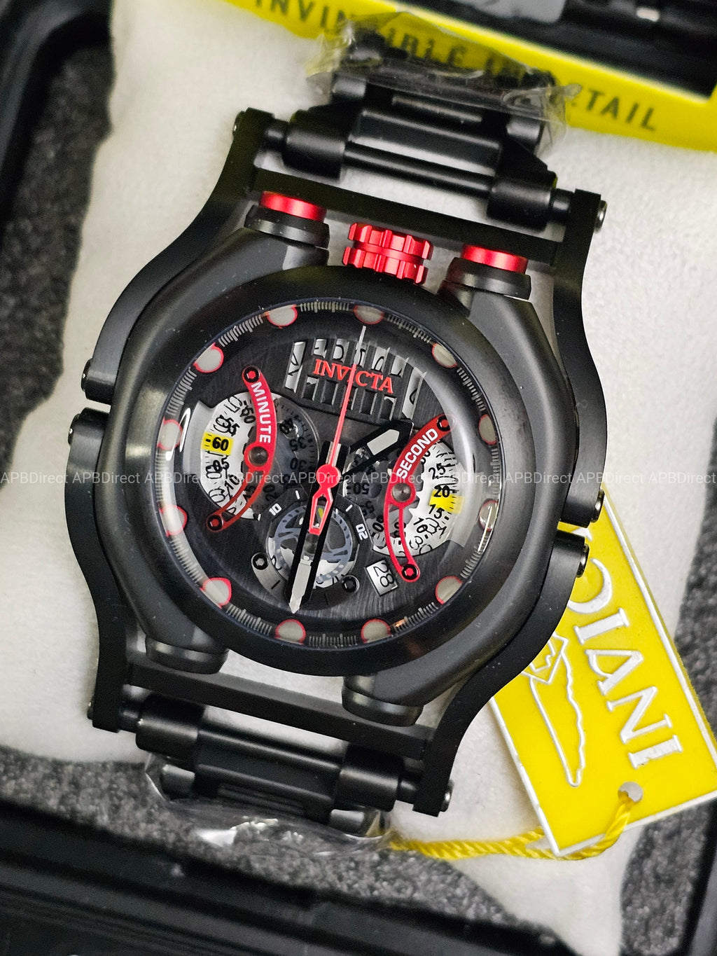 Invicta 🌊 SEA HUNTER - Hinged Case Spinning Dials - Chronograph mens watch