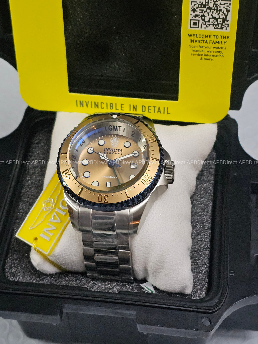Invicta - Swiss 515.24h  HYDROMAX  GMT 1000m WR Pro DIVER Blue Khaki mens watch