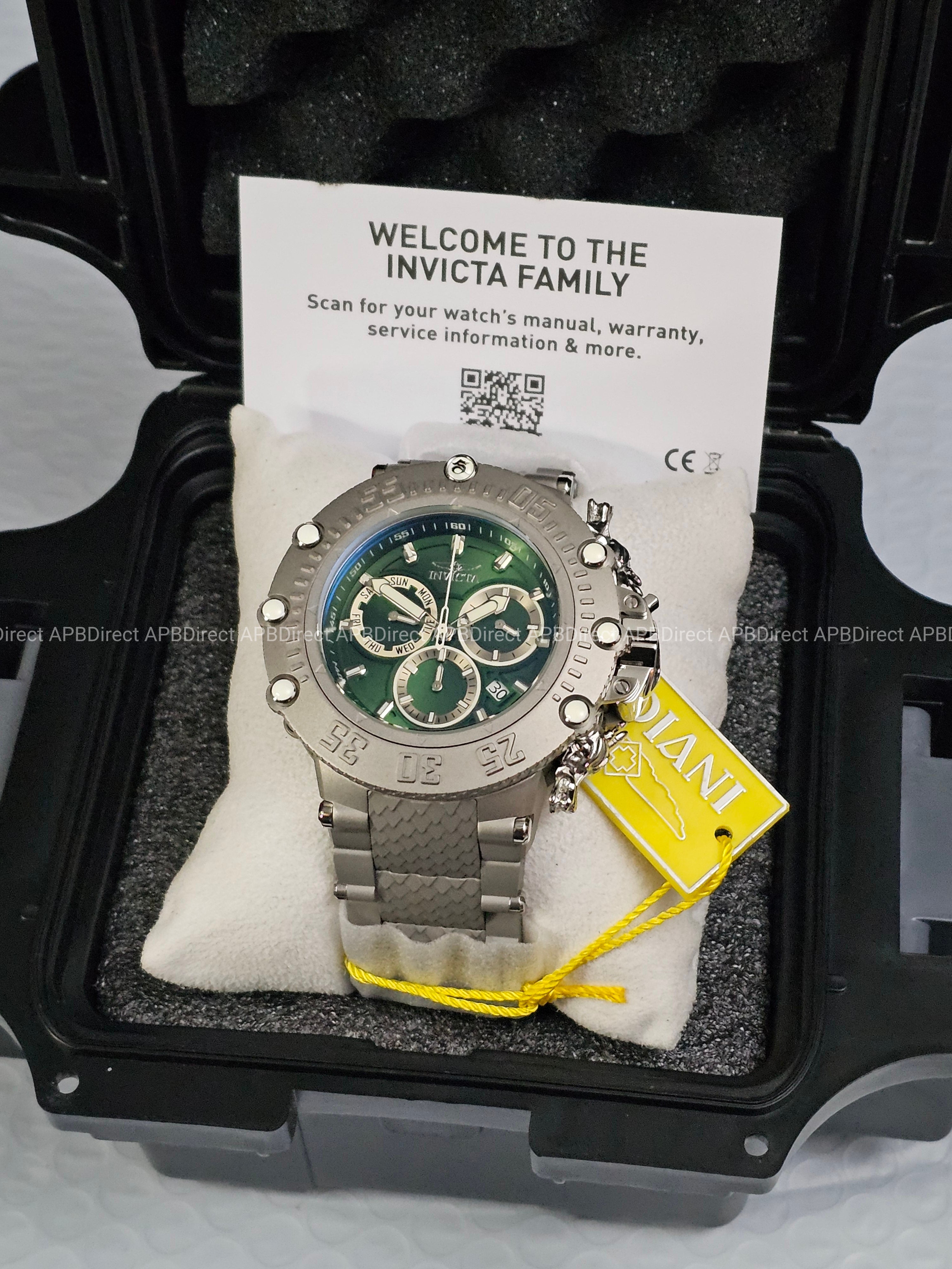 Invicta - Subaqua Noma VII - TITANIUM Case Swiss  Z60 Chrono 200m💧 mens Watch
