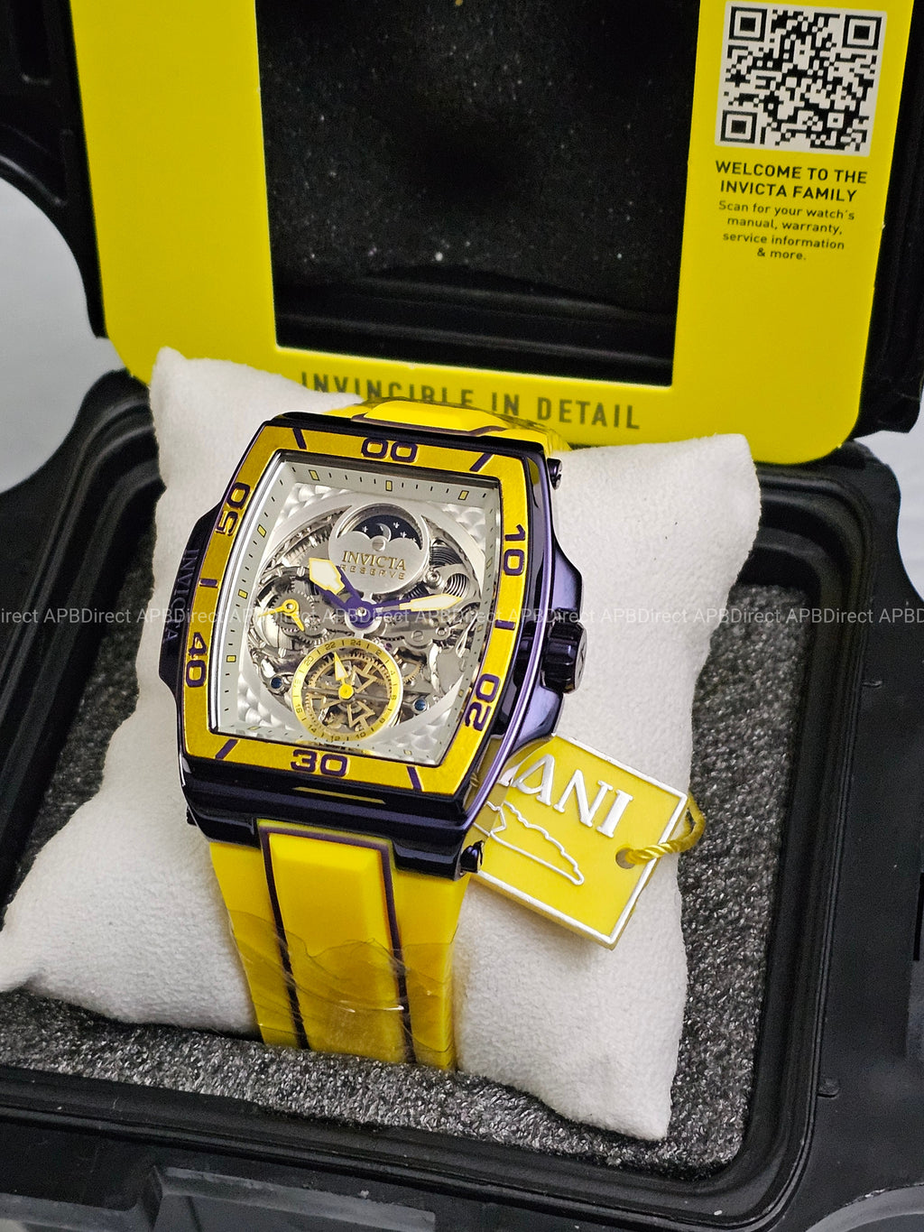 Invicta  S1 Rally – DIABLO – Dual Time Automatic Dark Purple Reserve Mens Watch