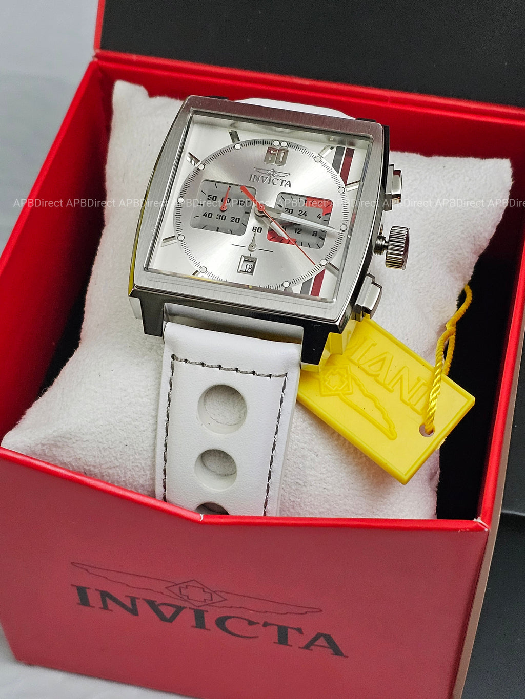 Invicta Racing - S1 Rally Chronograph - White Leather Strap - Mens Watch