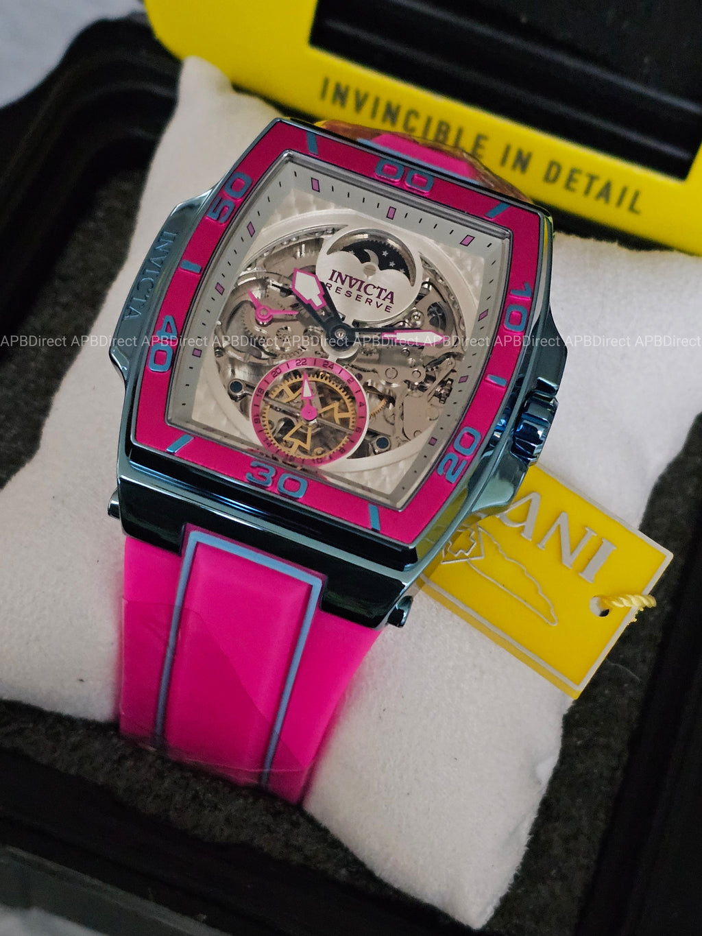 Invicta  S1 Rally – DIABLO – Dual Time Automatic Ice 🧊 Blue Reserve Mens Watch