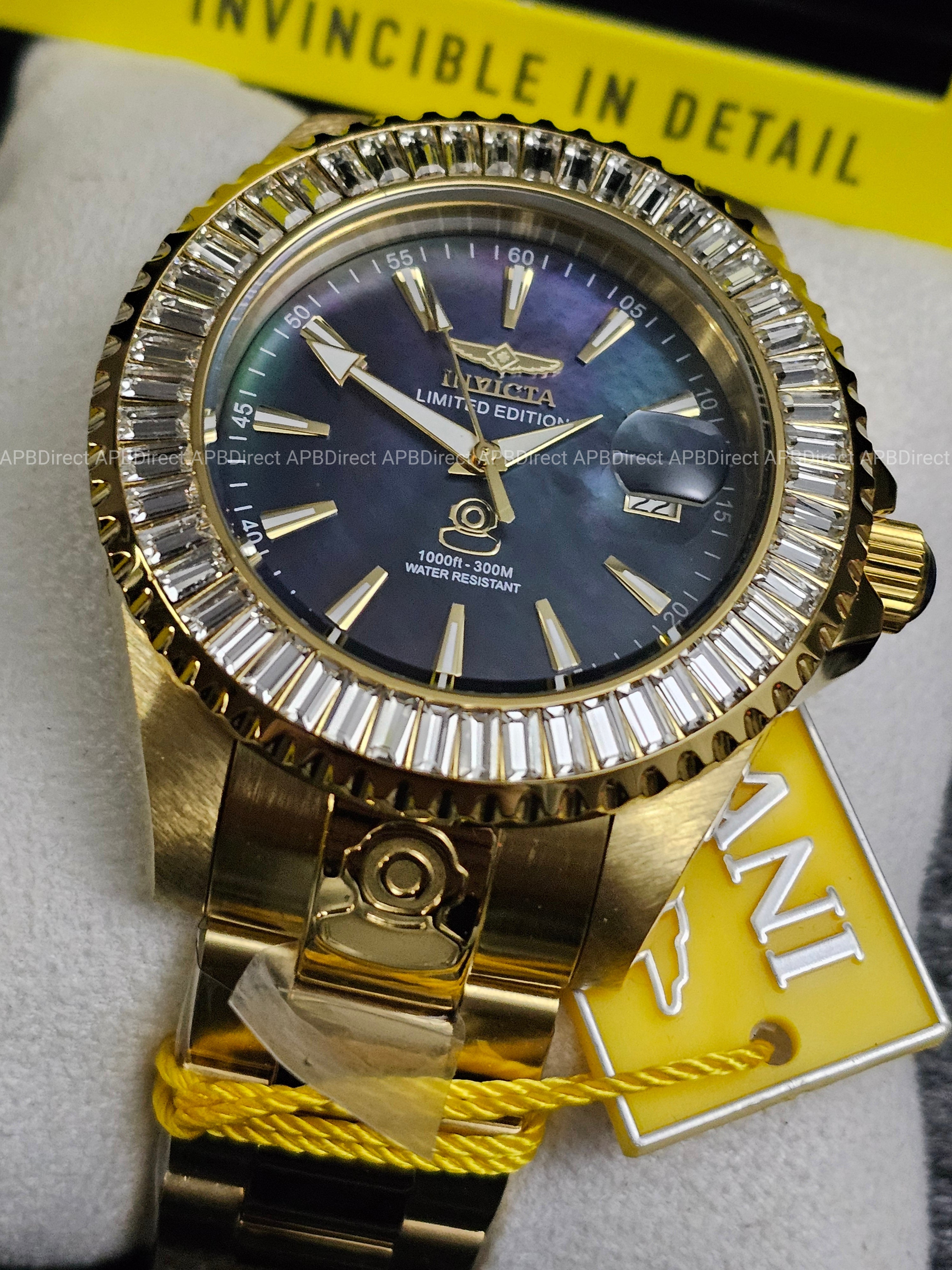 Invicta - Grand Diver #731 Limited Edition Automatic - Black MOP mens watch Pro