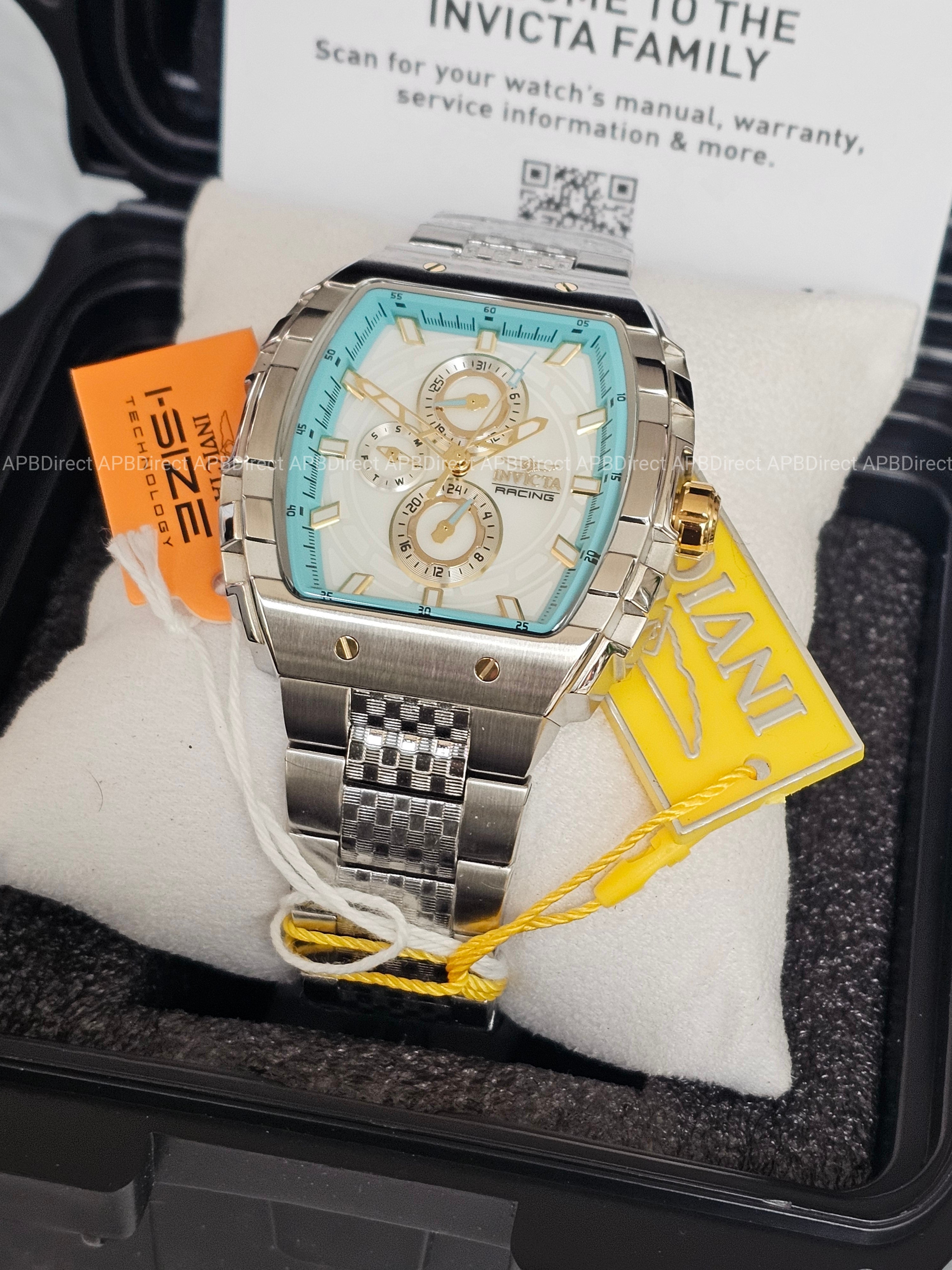 Invicta - S1 Rally Exclusive - Blue White Mother-of-Pearl Multi Dial Mens Watch