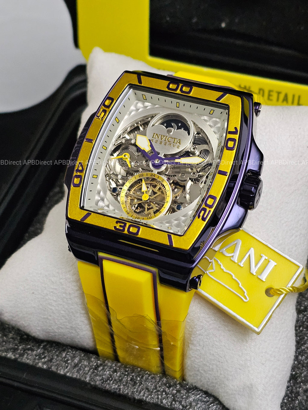 Invicta  S1 Rally – DIABLO – Dual Time Automatic Dark Purple Reserve Mens Watch
