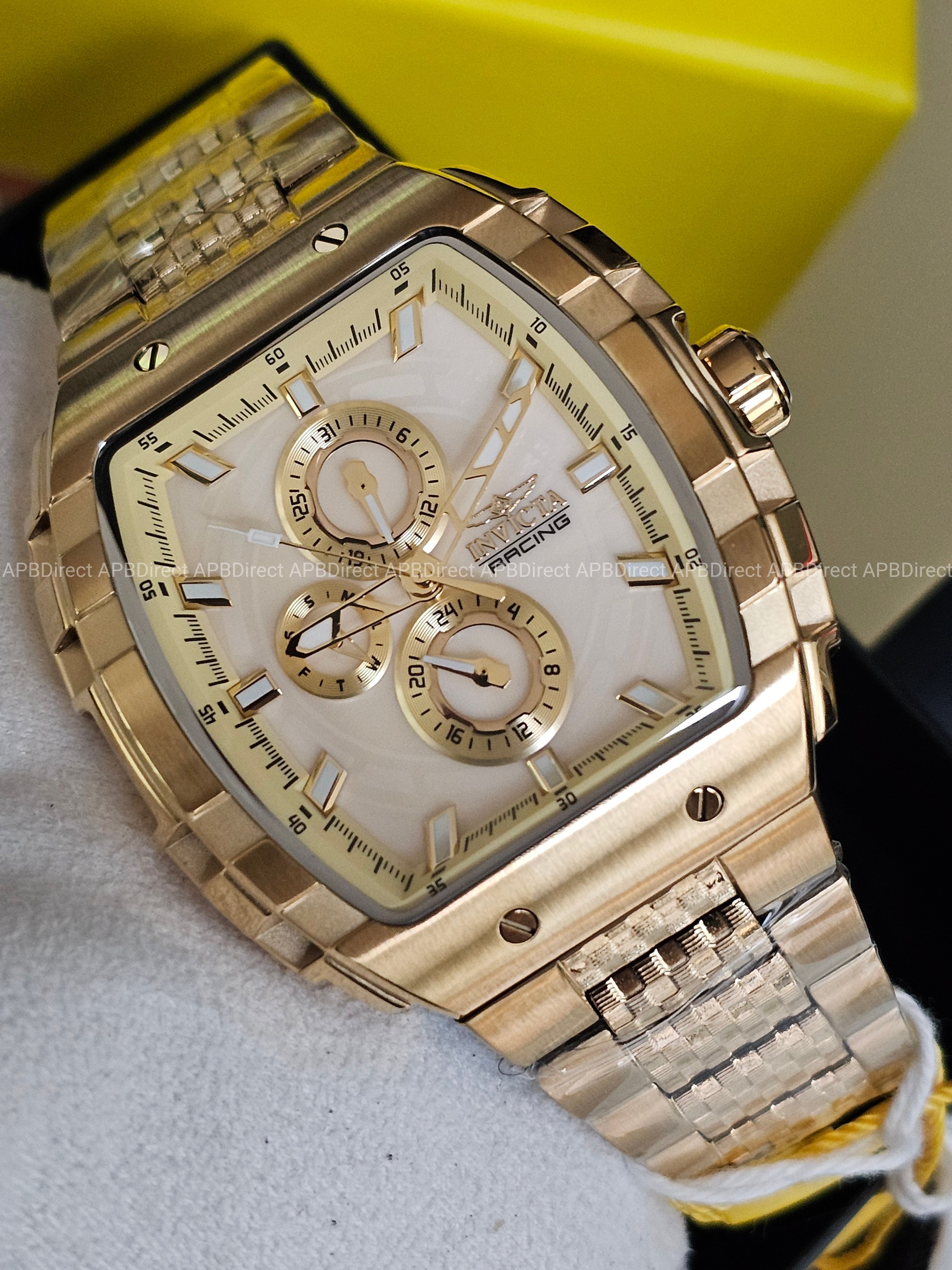 Invicta - S1 Rally - Gold Case & Bracelet Multifunction Quartz Mens Watch