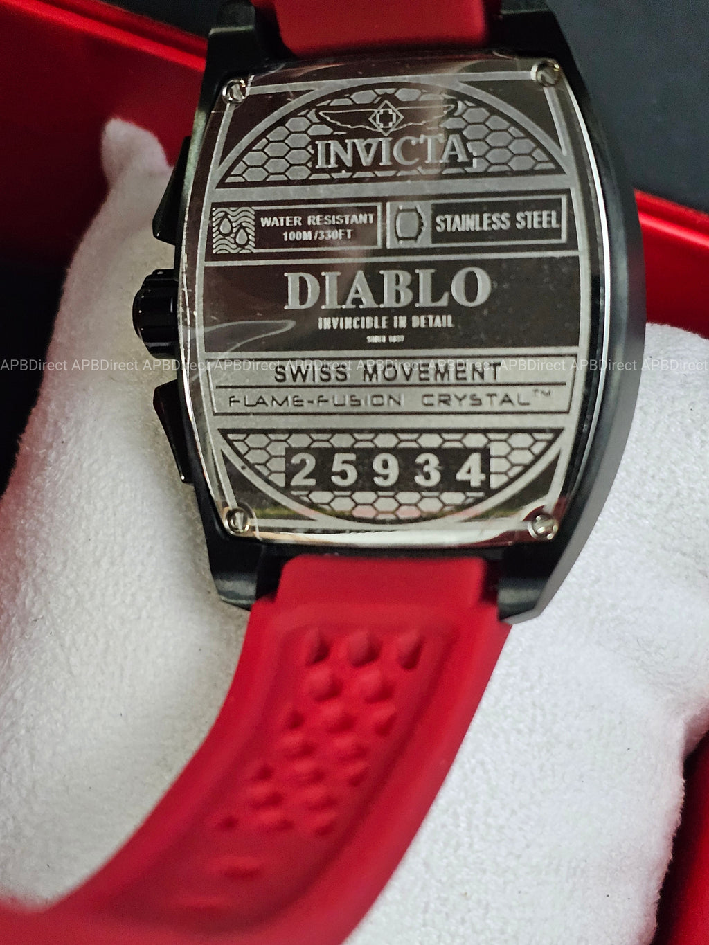 Invicta - Next Gen DIABLO - Swiss Z60 Chronograph RED / Black Layered mens watch
