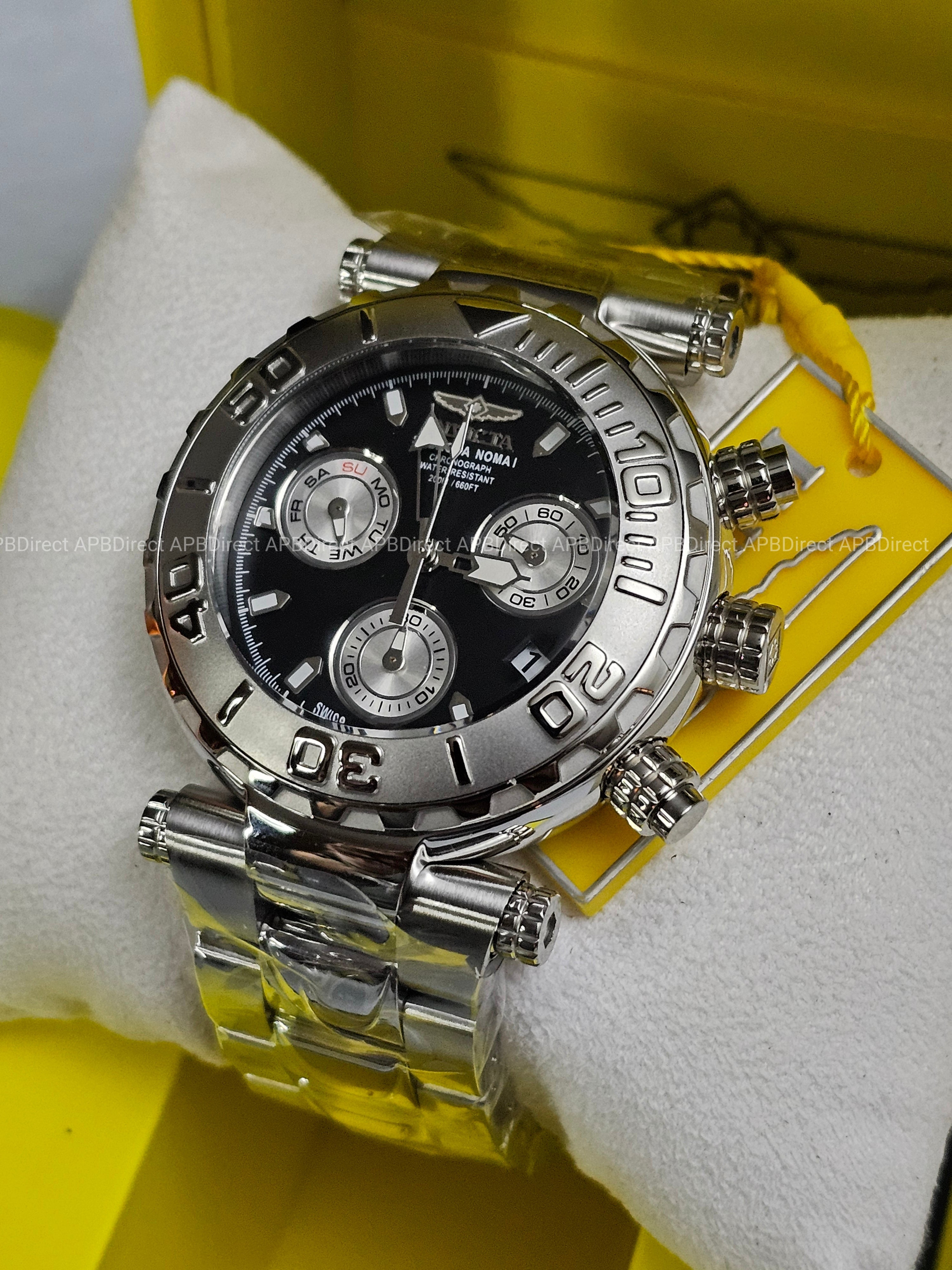 Invicta - Subaqua Noma I - Swiss Z60 Limited Edition #605 Silver BLK mens watch
