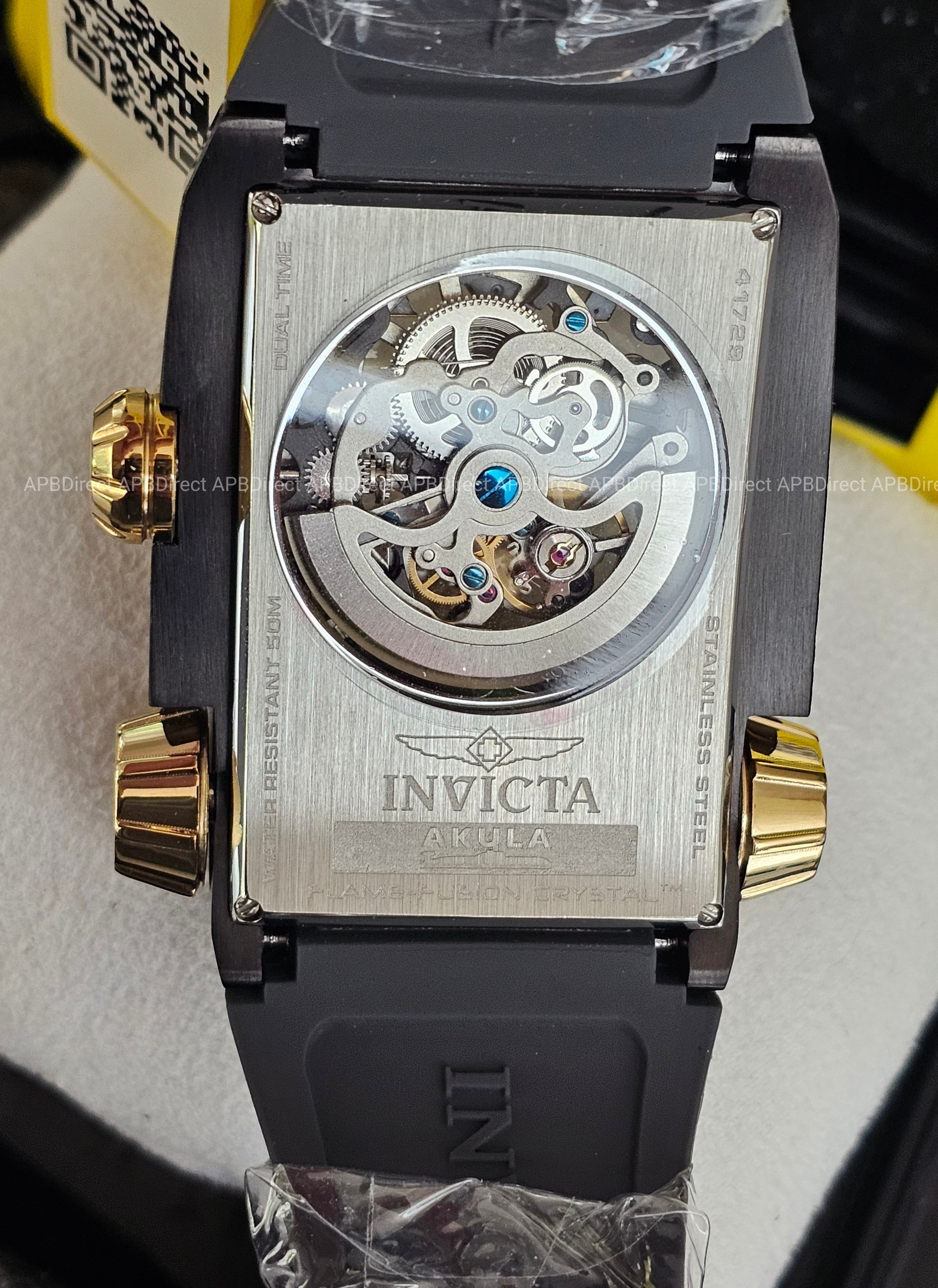 Invicta - AKULA - Automatic - Dual Time Skeleton Mechanical & Quartz mens watch
