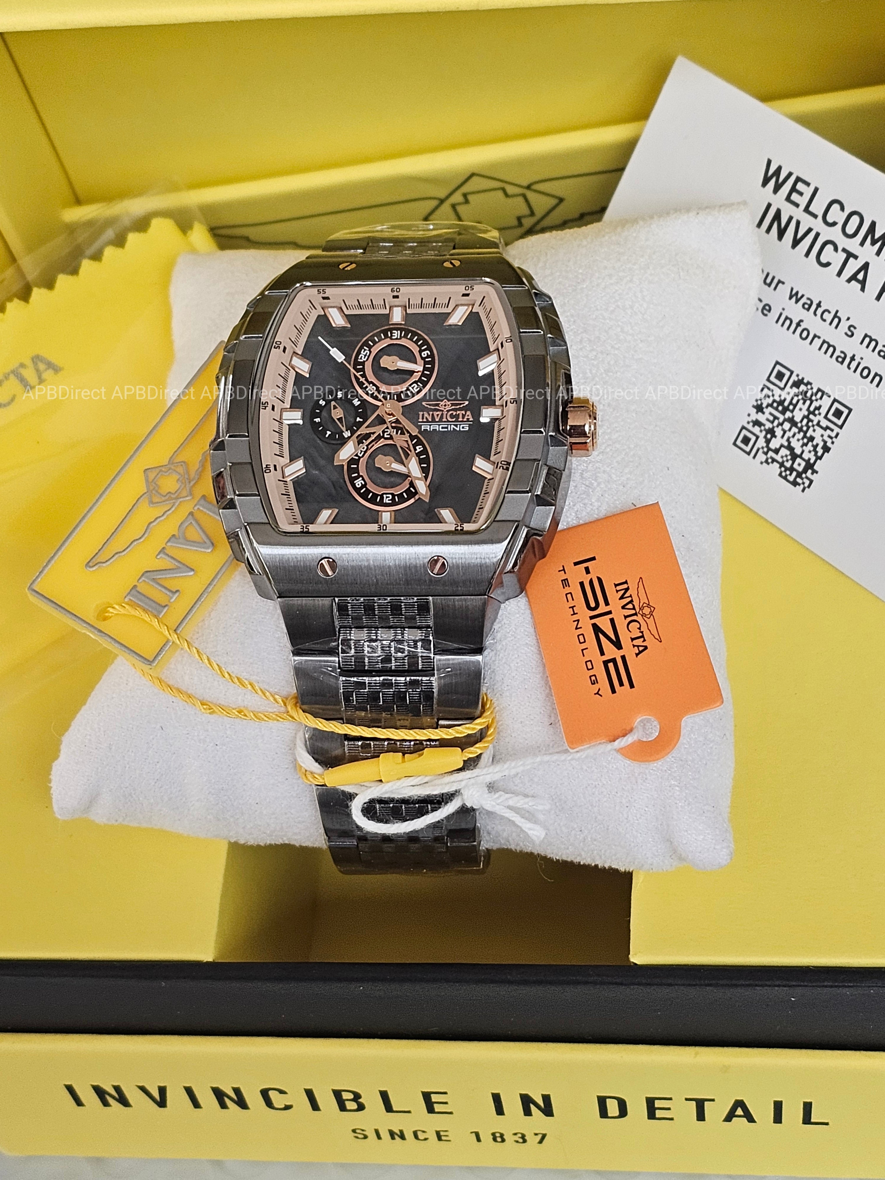 Invicta - S1 Rally - Gunmetal / Rose Gold Multifunction Quartz Mens Watch
