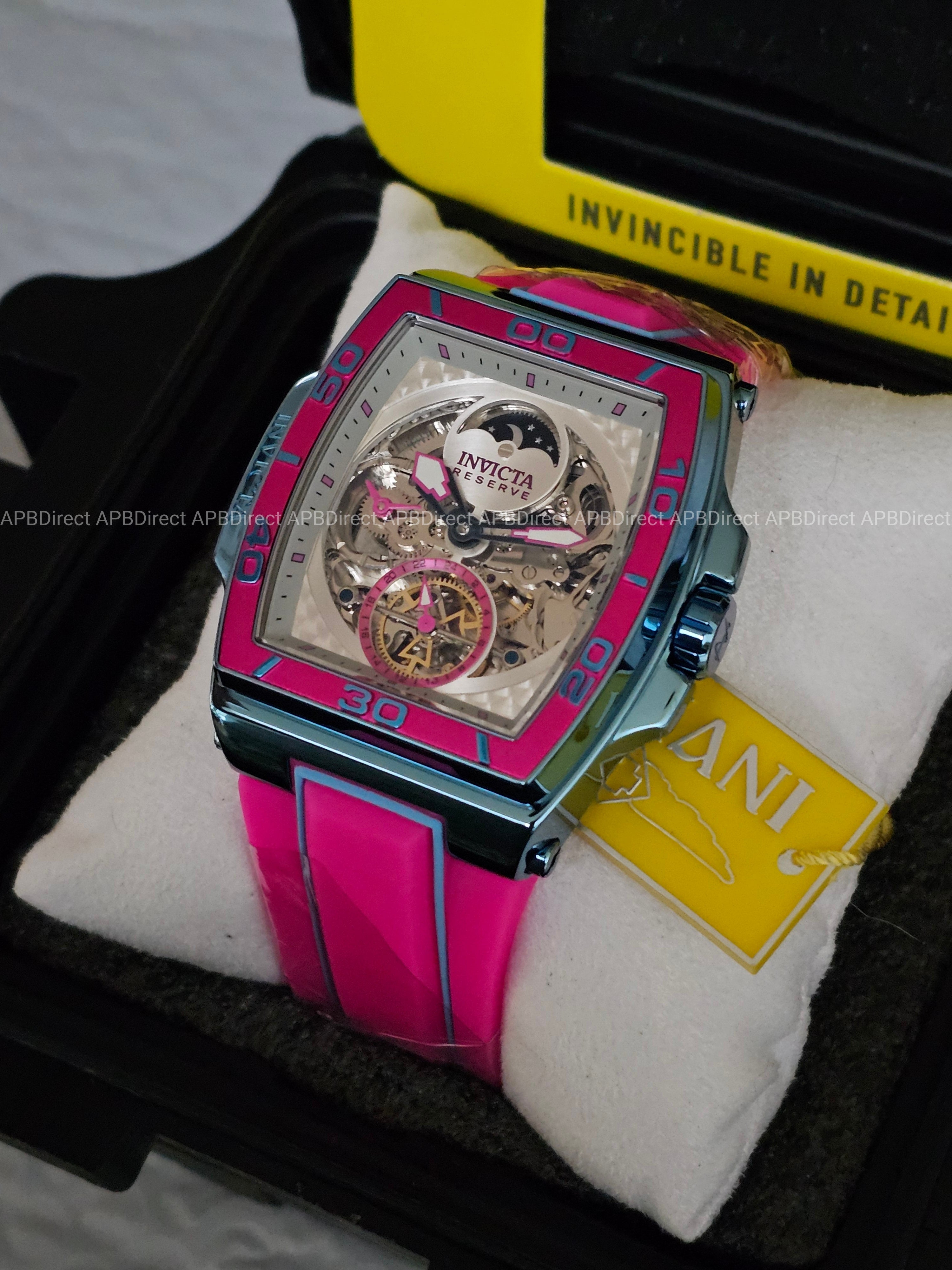 Invicta  S1 Rally – DIABLO – Dual Time Automatic Ice 🧊 Blue Reserve Mens Watch