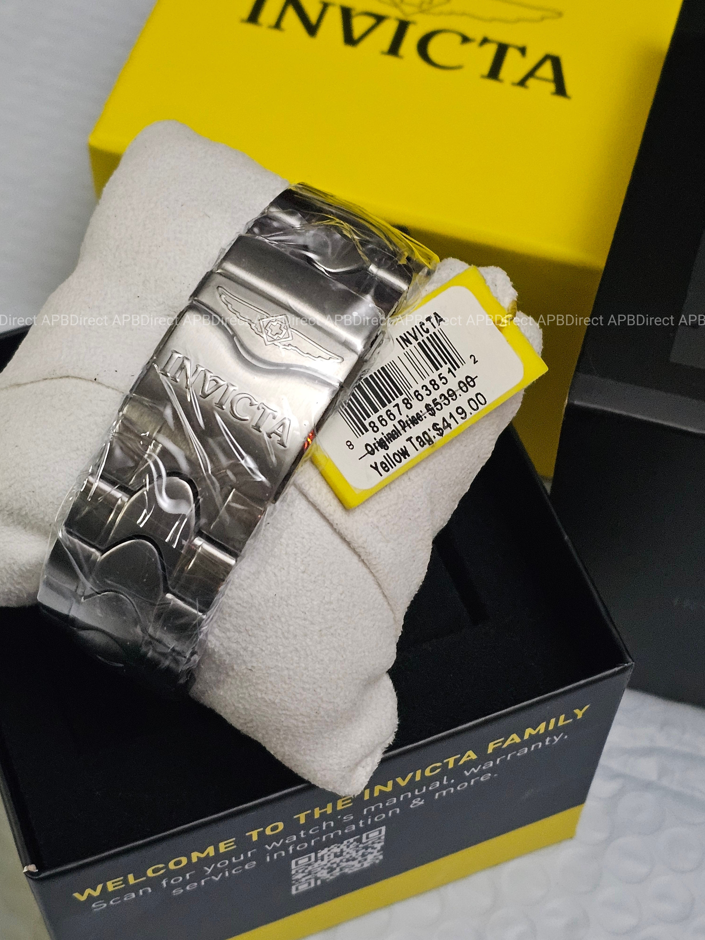 Invicta - VENOM - Chronograph - GREEN Dial 100m SS Bracelet mens watch