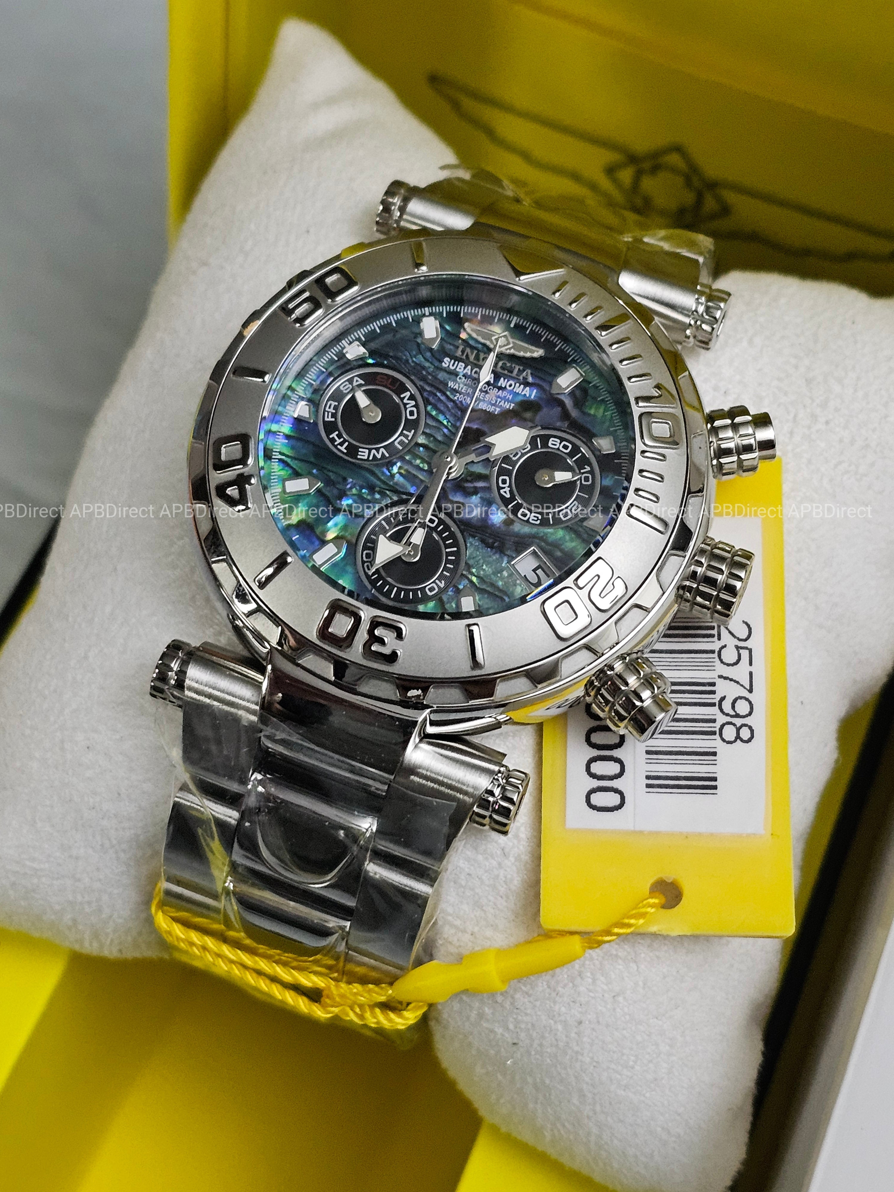 Invicta Subaqua Noma I - Swiss Z60 Limited Edition #905 Abalone Dial mens watch