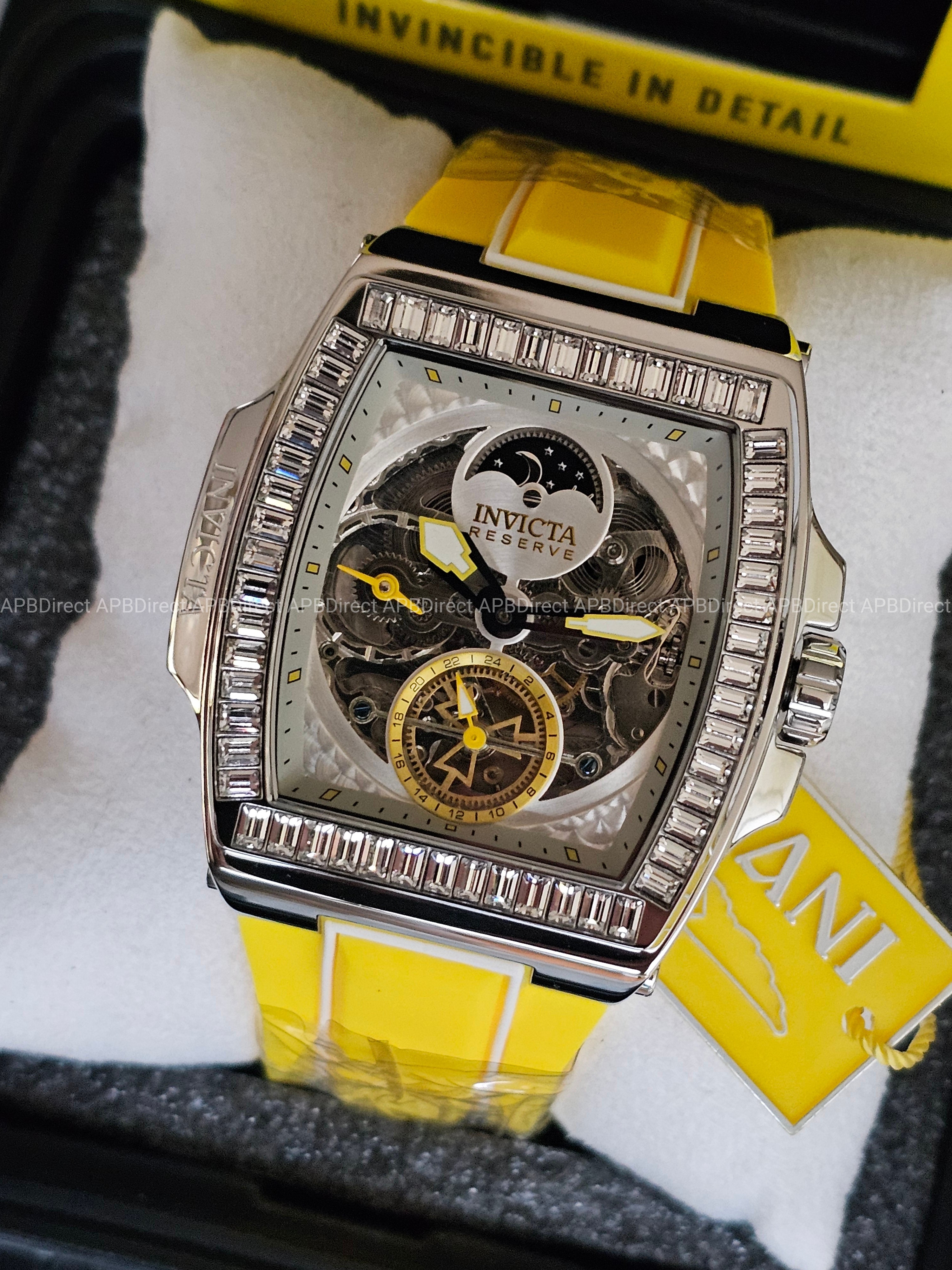 Invicta – S1 Rally – DIABLO – Dual Time Automatic - Yellow - Reserve Mens Watch