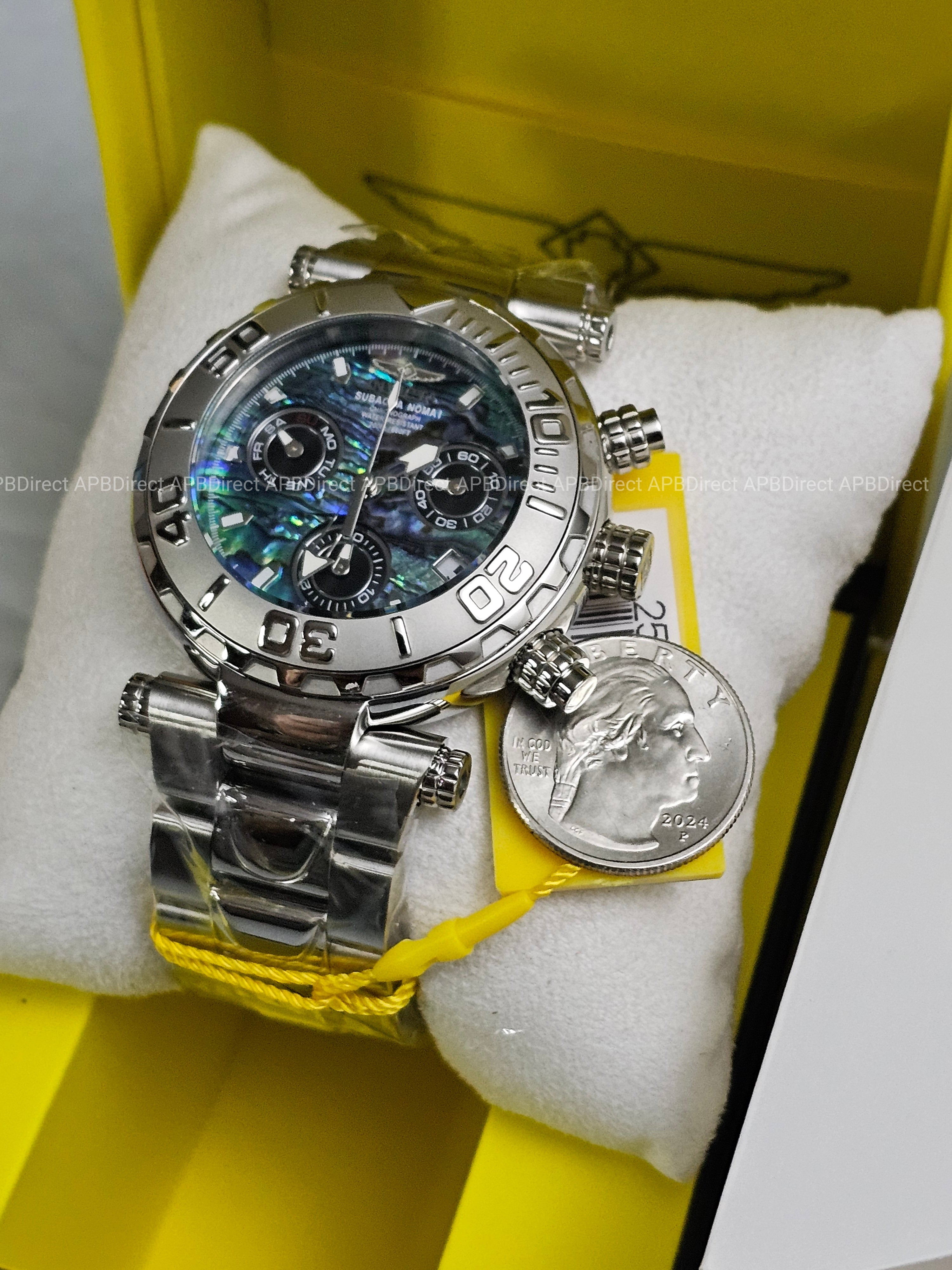 Invicta Subaqua Noma I - Swiss Z60 Limited Edition #905 Abalone Dial mens watch