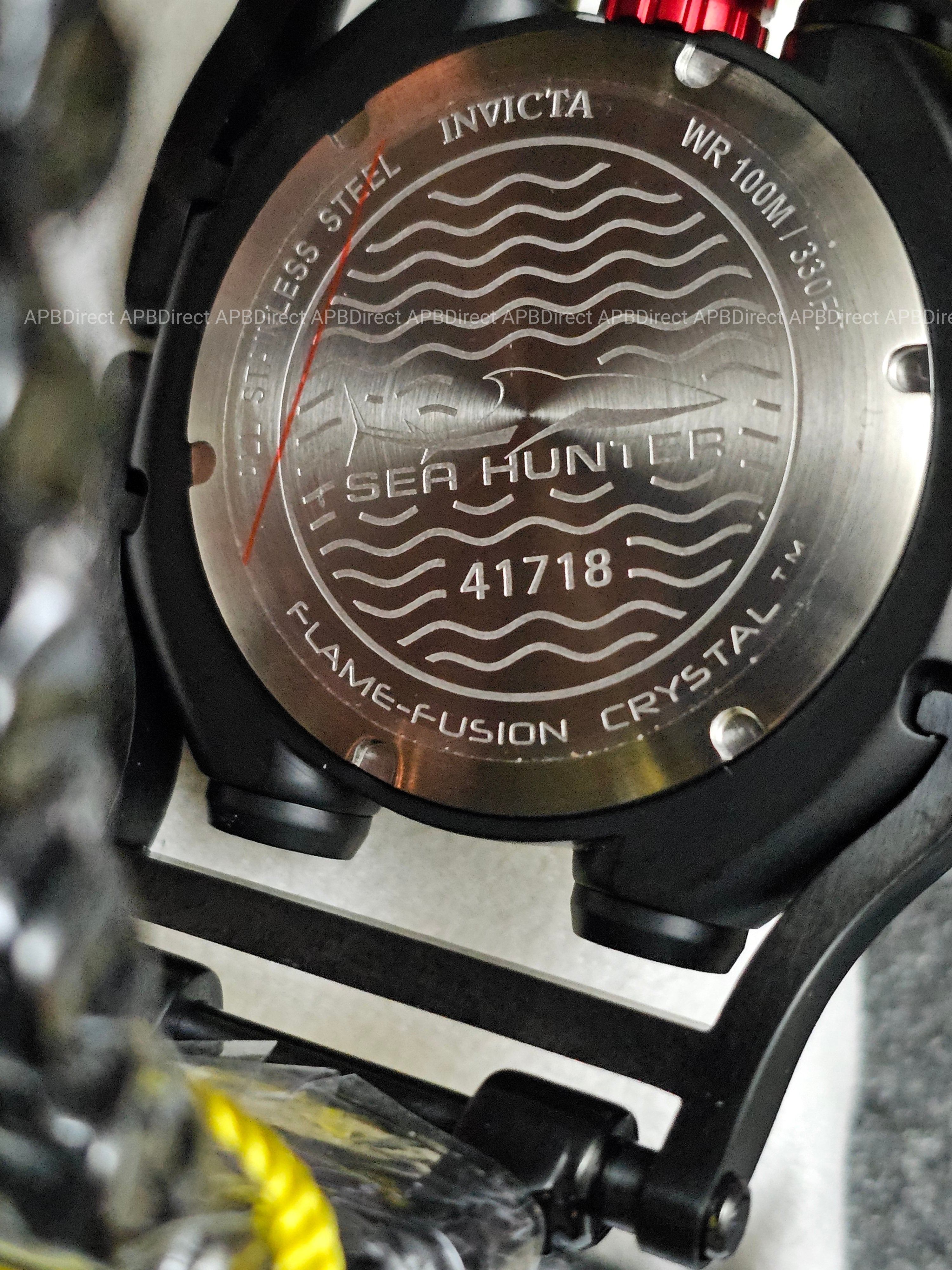 Invicta 🌊 SEA HUNTER - Hinged Case Spinning Dials - Chronograph mens watch