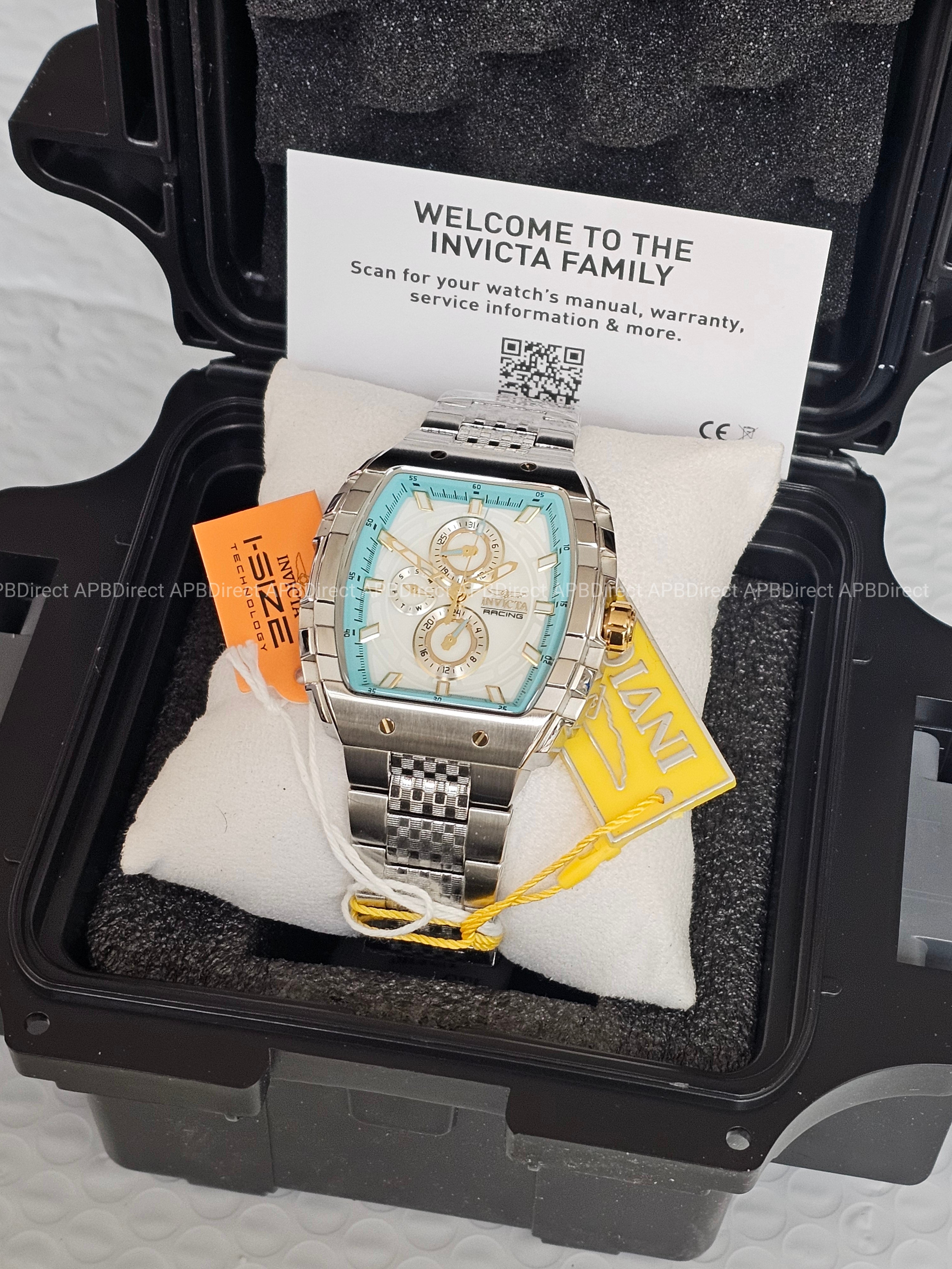 Invicta - S1 Rally Exclusive - Blue White Mother-of-Pearl Multi Dial Mens Watch