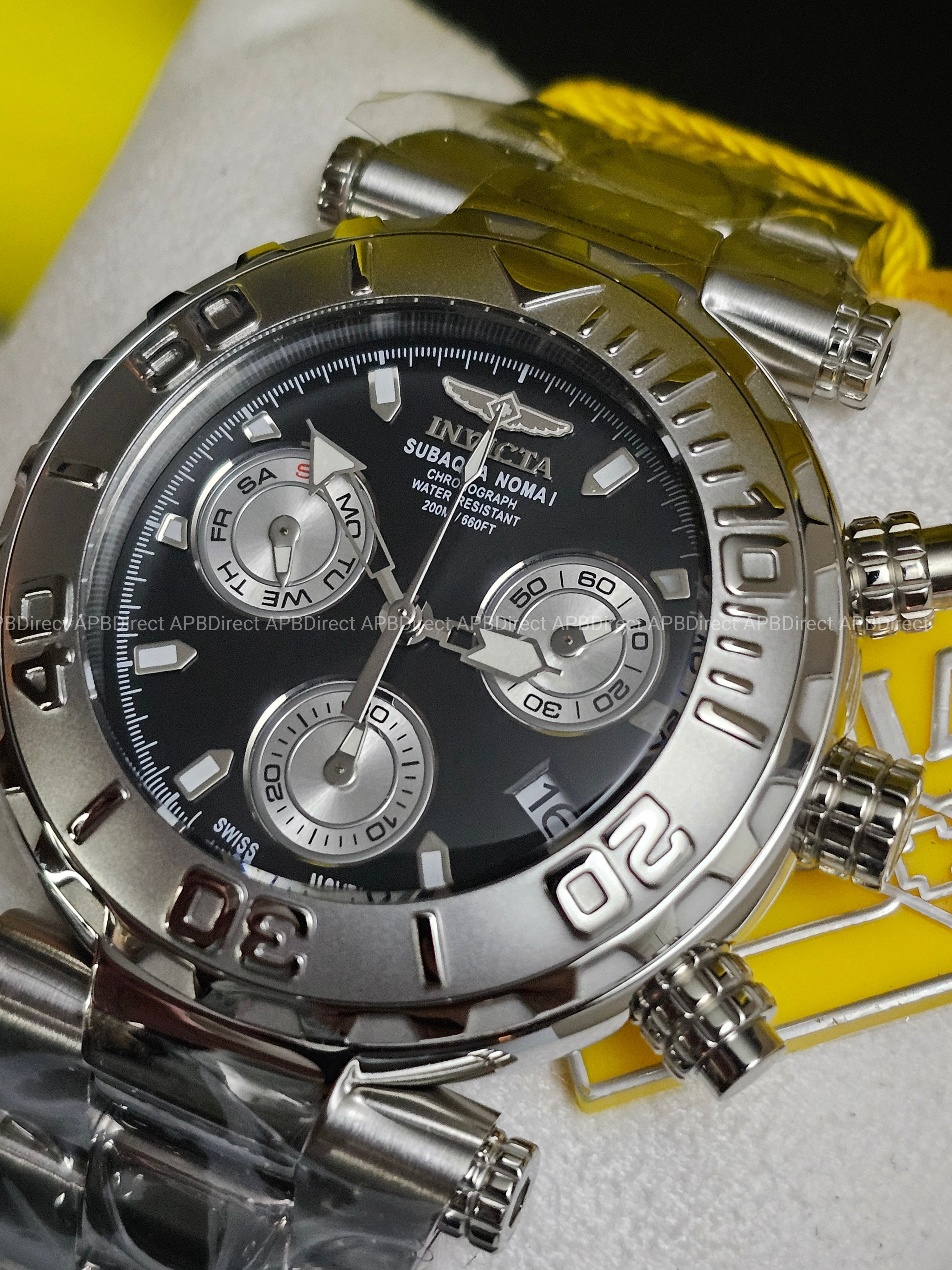 Invicta - Subaqua Noma I - Swiss Z60 Limited Edition #605 Silver BLK mens watch