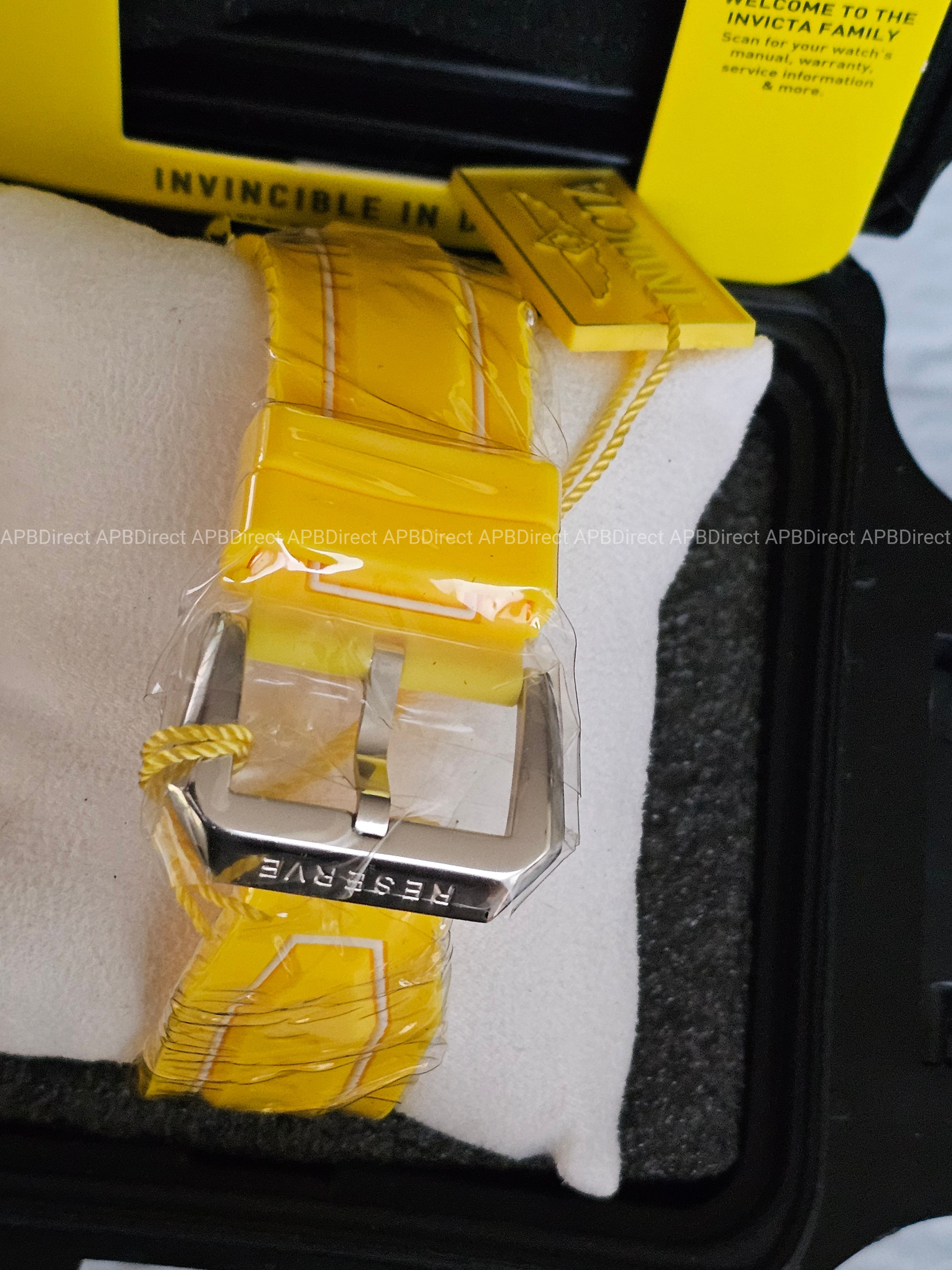 Invicta – S1 Rally – DIABLO – Dual Time Automatic - Yellow - Reserve Mens Watch