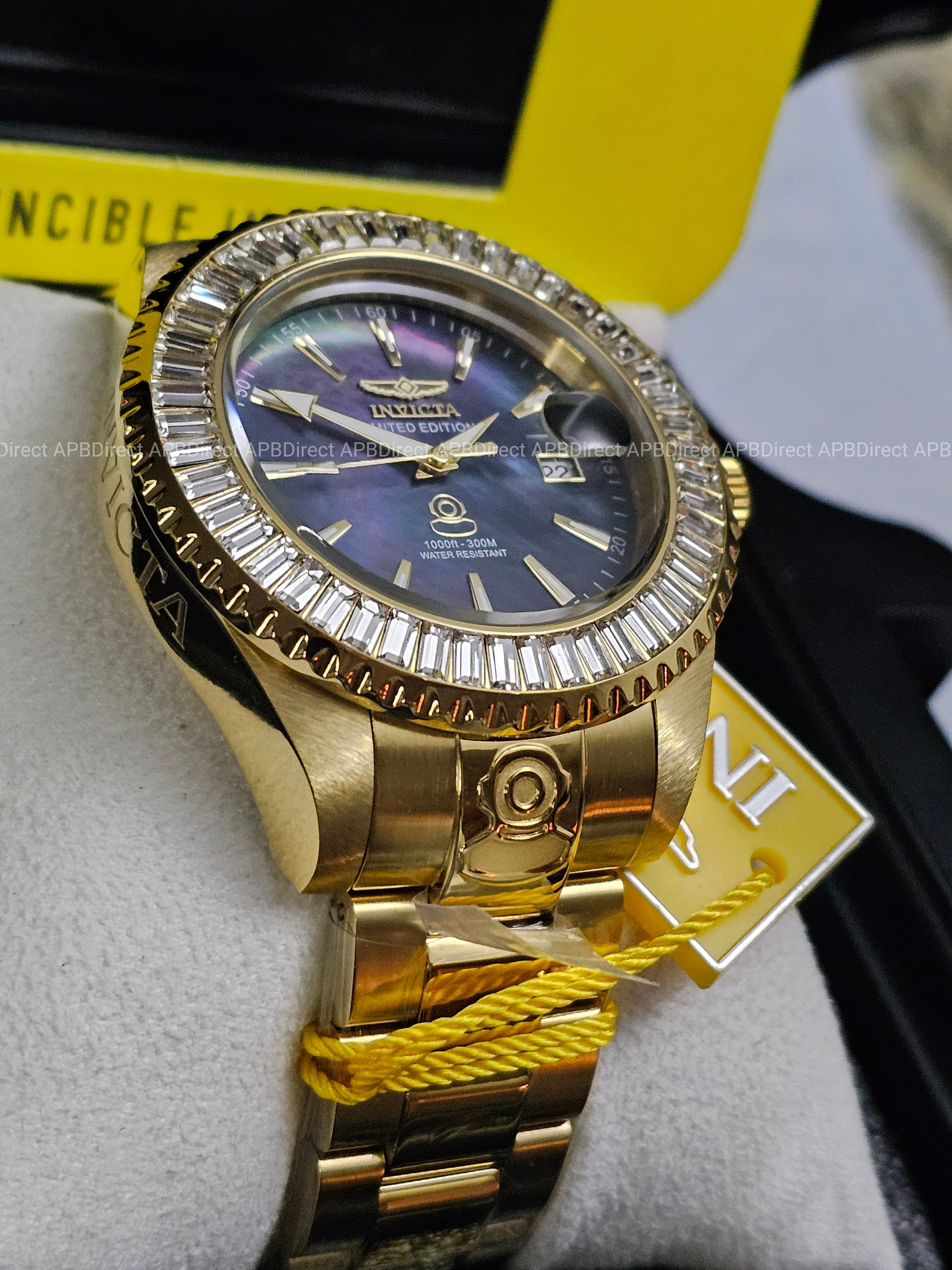 Invicta - Grand Diver #731 Limited Edition Automatic - Black MOP mens watch Pro