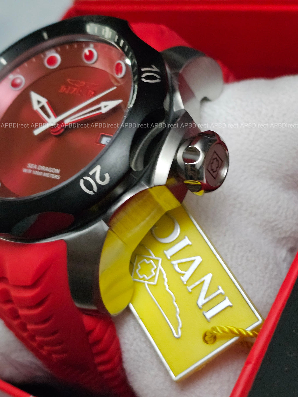 Invicta - VENOM - Sea DRAGON 💧  1000m WR Swiss 515 - RED / Black Mens watch