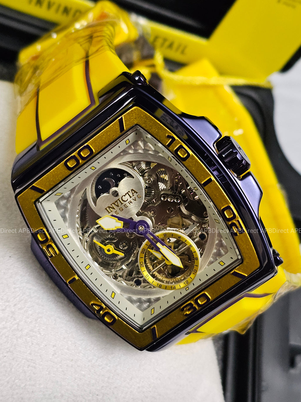 Invicta  S1 Rally – DIABLO – Dual Time Automatic Dark Purple Reserve Mens Watch